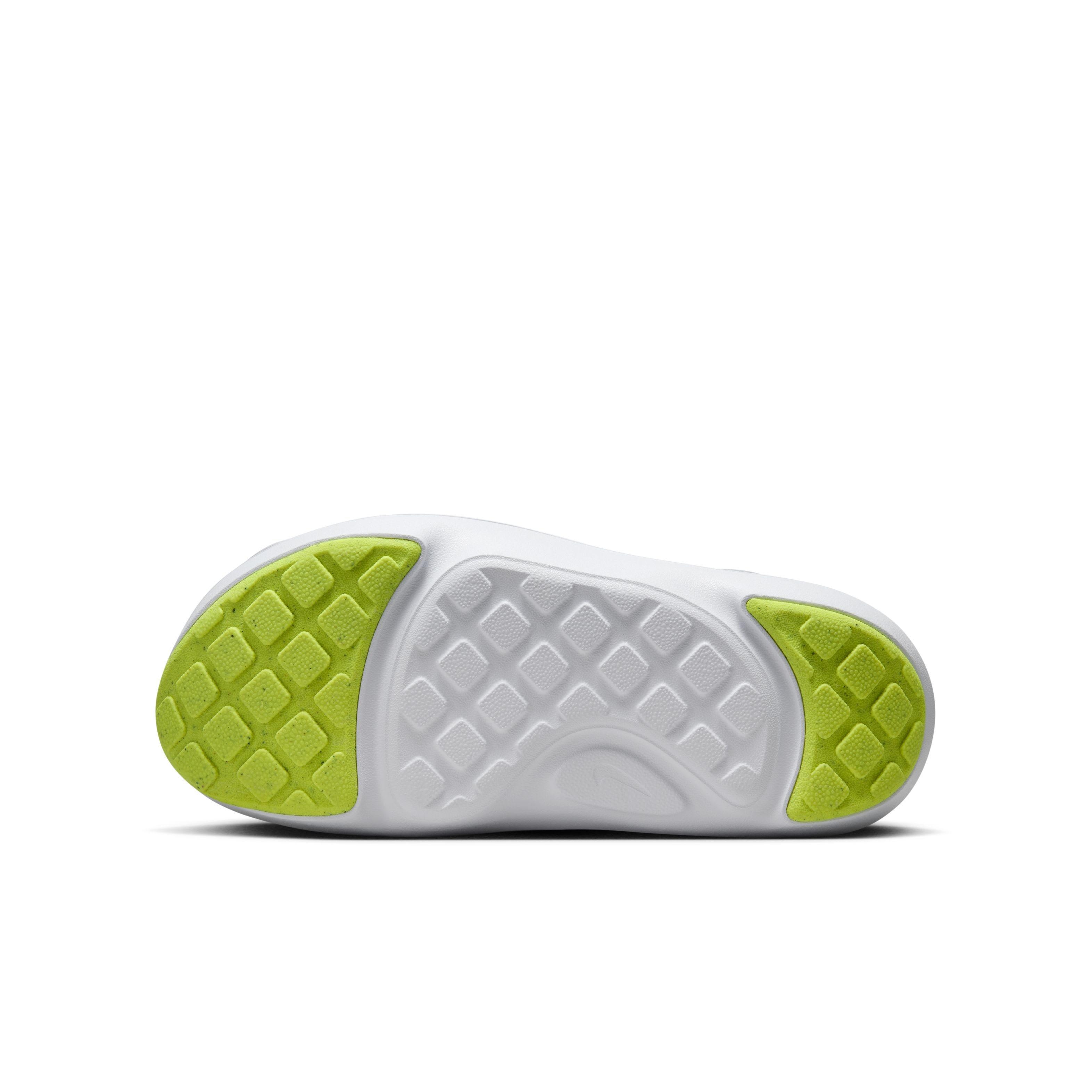 Nike Aqua Swoosh Grade School Boys' "White/Pure Platinum/Volt" Sandal