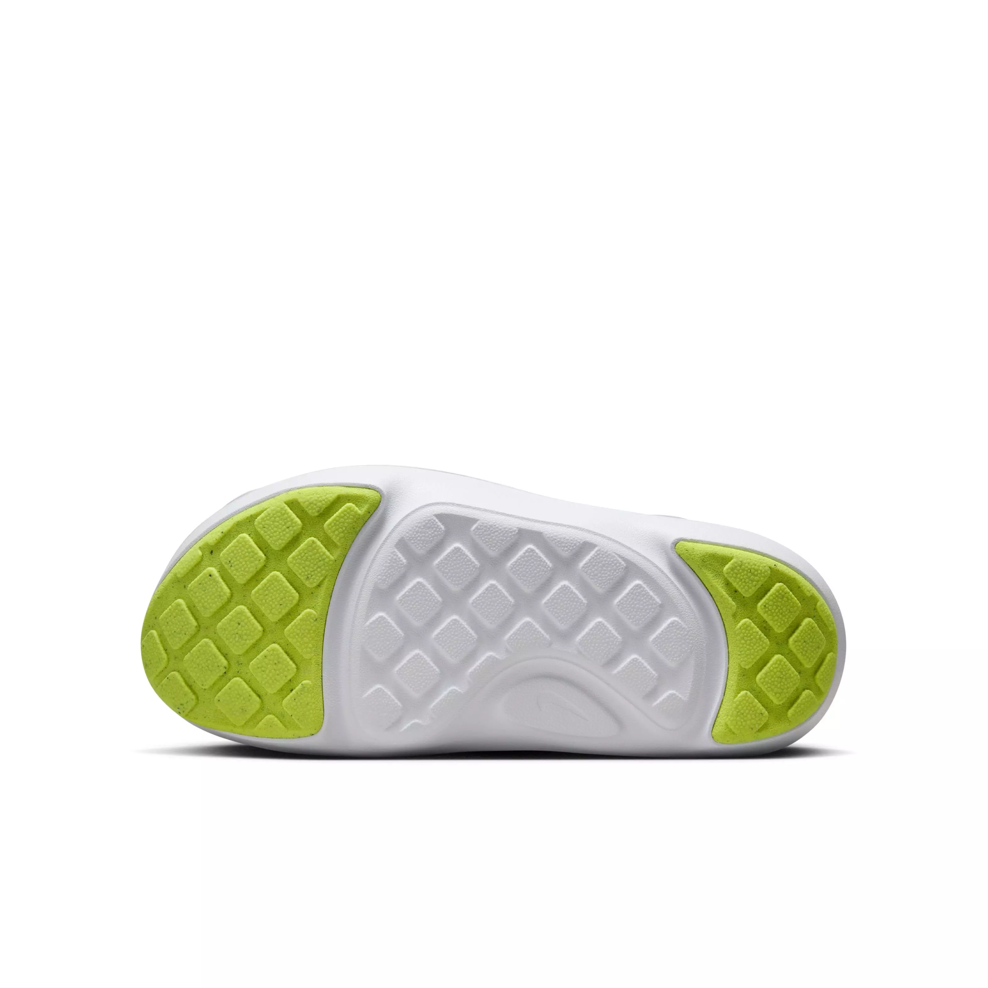 Nike Aqua Swoosh "White/Pure Platinum/Volt" Grade School Boys' Sandal - WHITE/PLATINUM/VOLT
