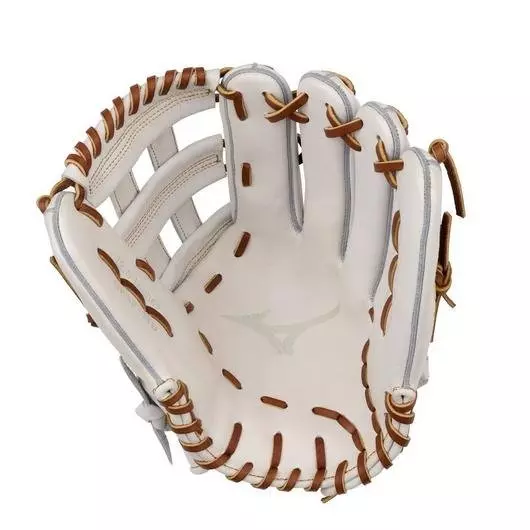 Mizuno GPSF-71D Pro Select FP Premium 12.5" Outfielder Softball Glove RHT - WHITE