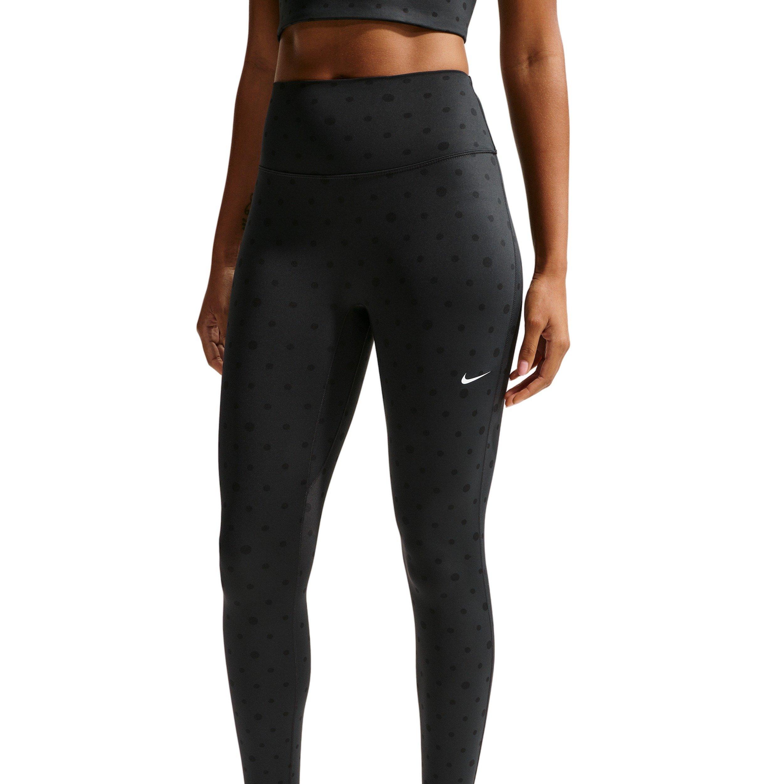 Nike Women's One High-Waisted 7/8 Printed Leggings - Black - BLACK Thumbnail View 1