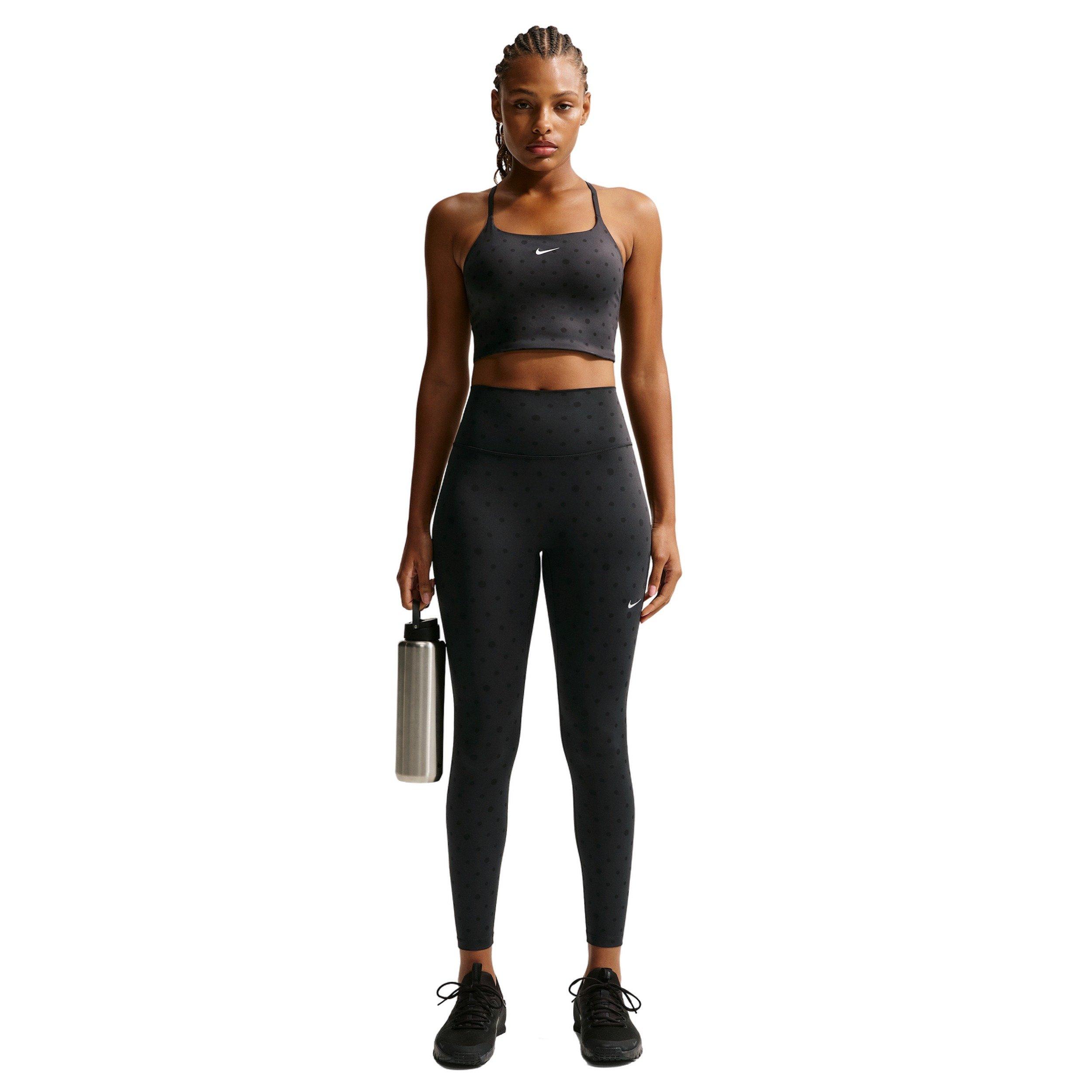 Nike Women's One High-Waisted 7/8 Printed Leggings -Black - BLACK Thumbnail View 5