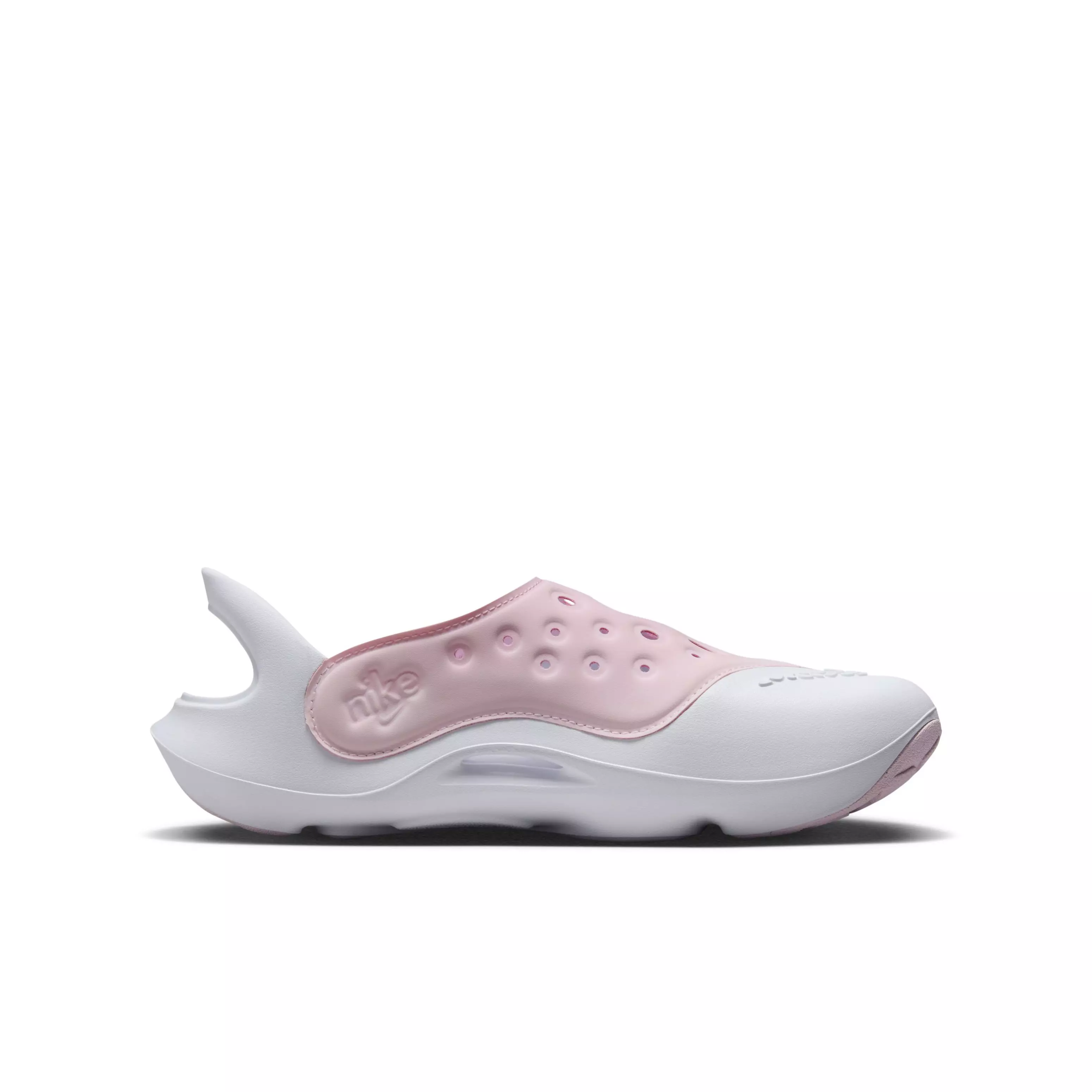 Nike Aqua Swoosh "Pink Foam/White" Grade School Girls' Sandal - PINK/WHITE