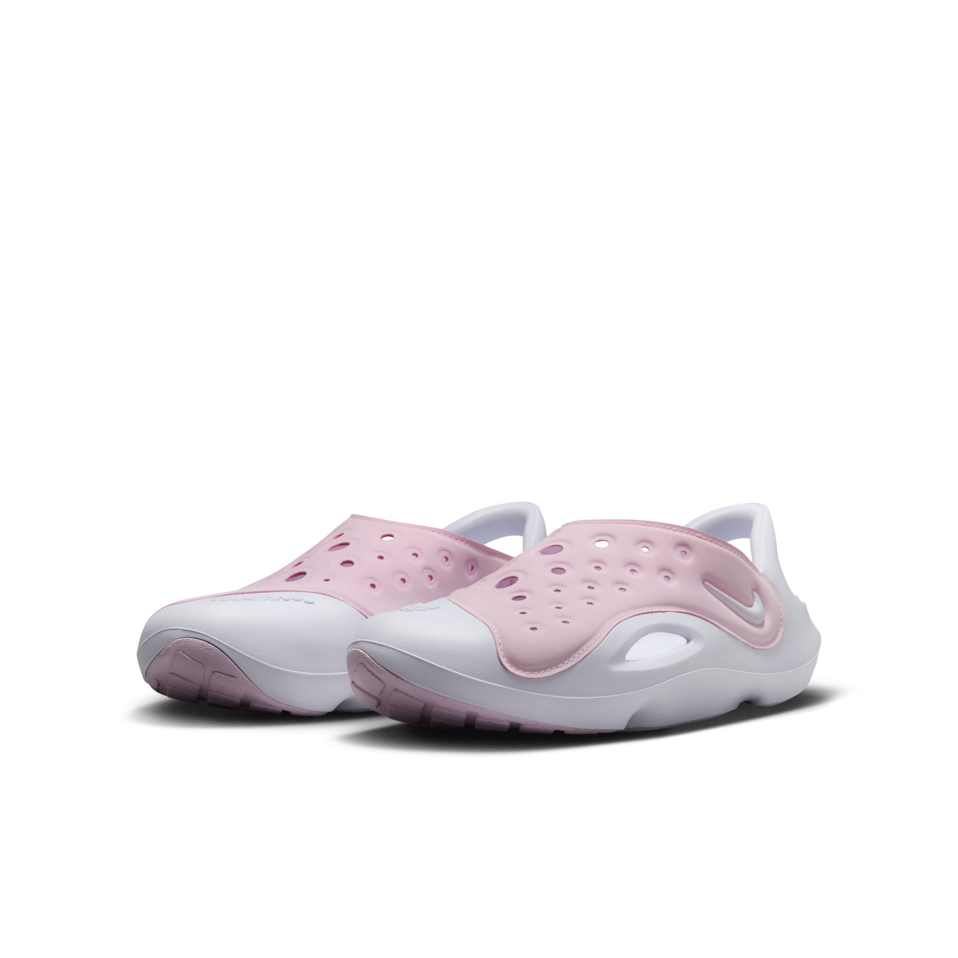 Nike Aqua Swoosh Grade School Girls' "Pink Foam/White" Sandal