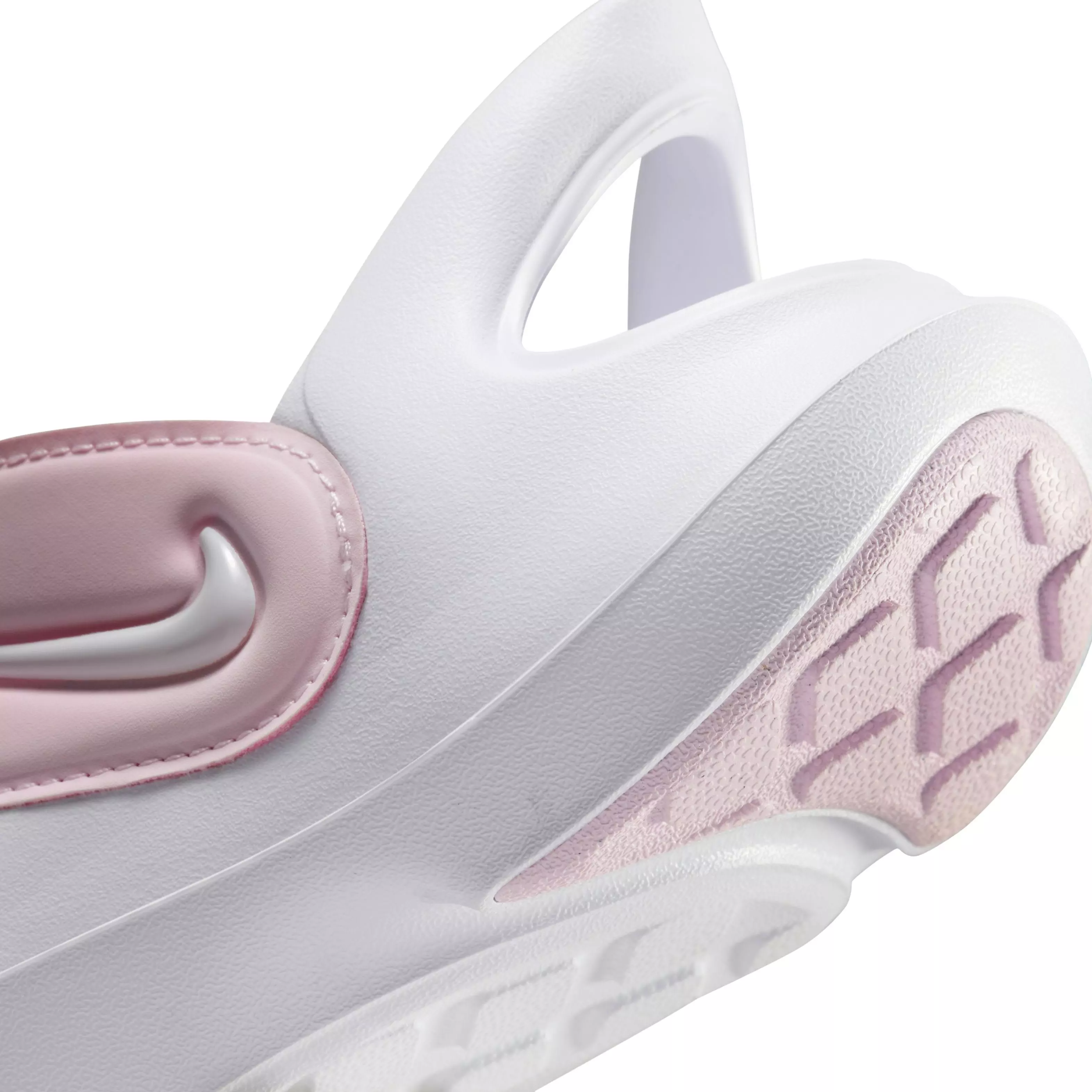 Nike Aqua Swoosh "Pink Foam/White" Grade School Girls' Sandal - PINK/WHITE