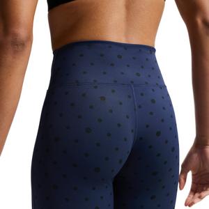 Nike Women's One High-Waisted 7/8 Printed Leggings -Navy
