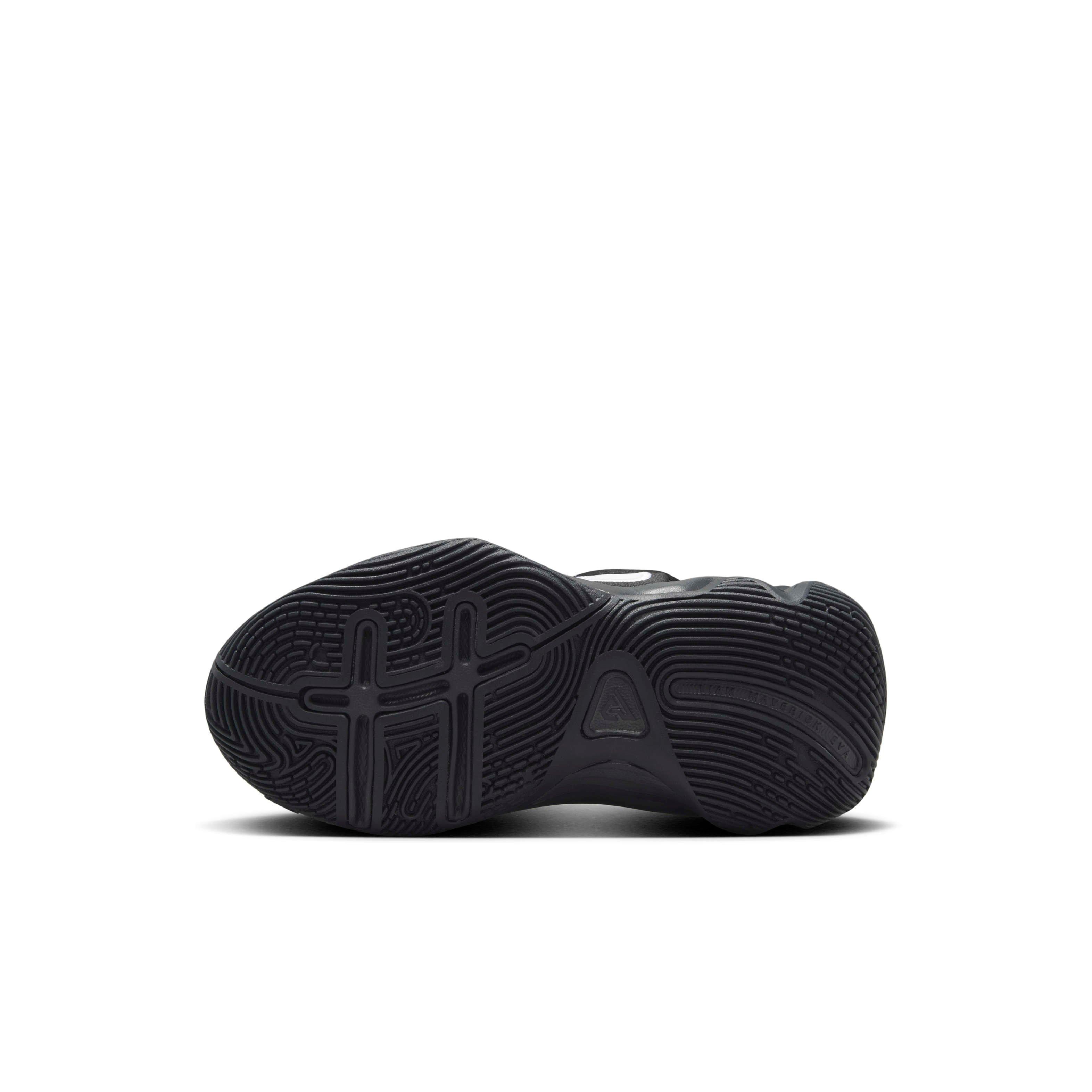 Nike Giannis Immortality 4 Preschool Boys' "Black/White/Dark Smoke Grey" Basketball Shoe