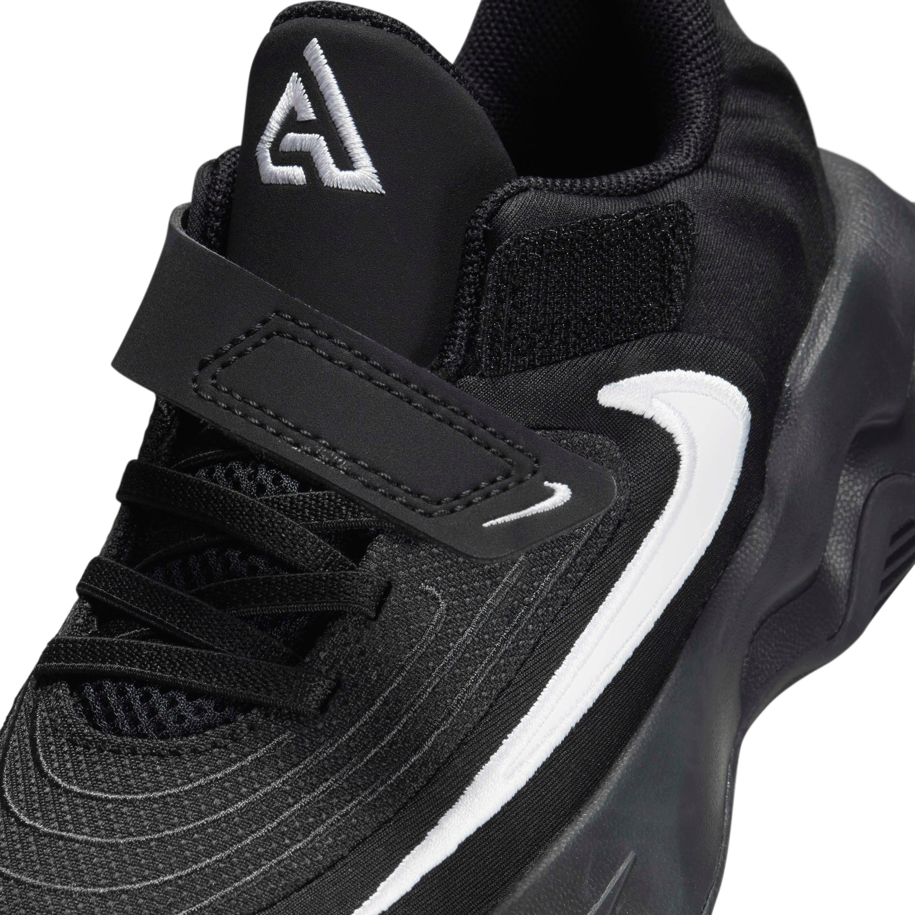 Nike Giannis Immortality 4 Preschool Boys' "Black/White/Dark Smoke Grey" Basketball Shoe