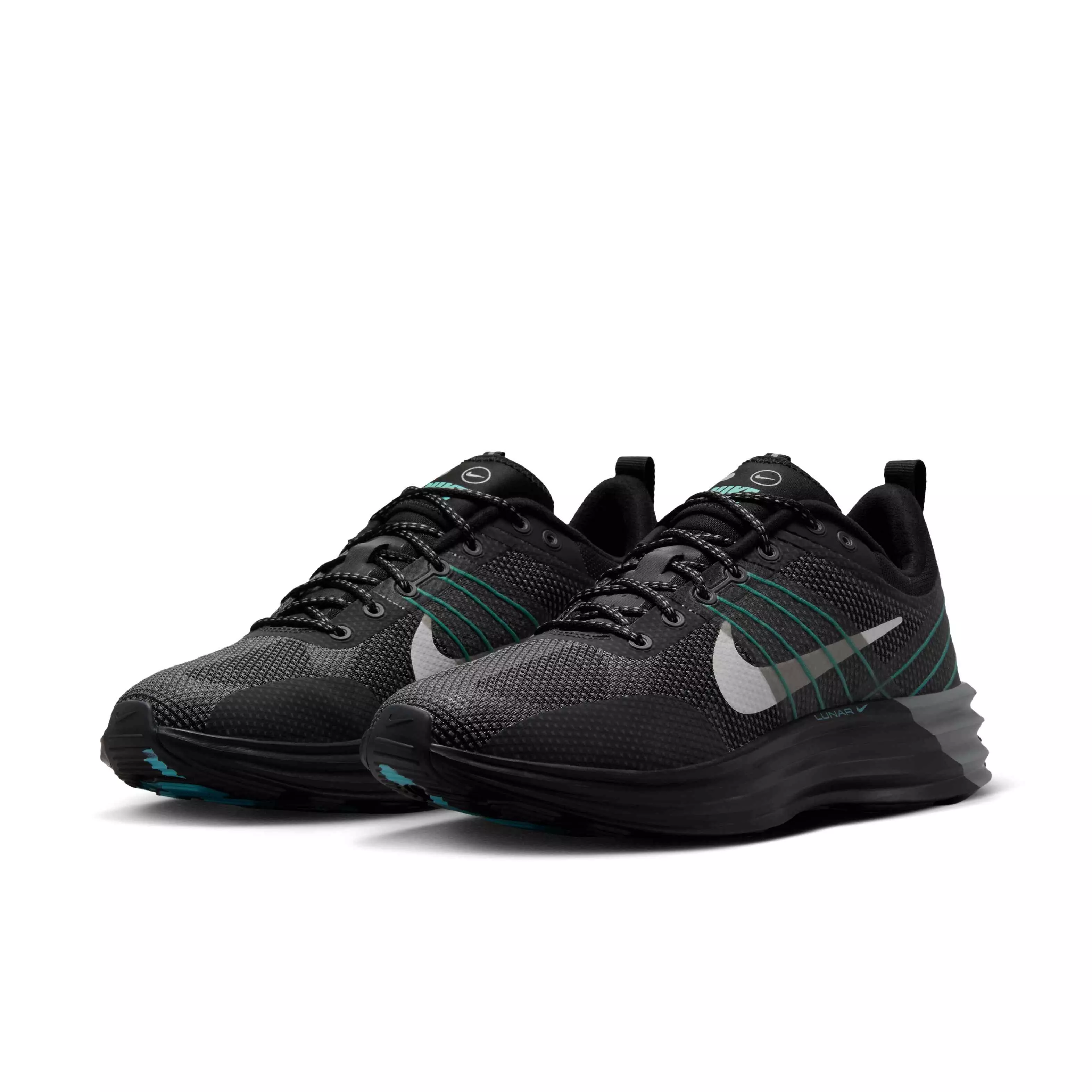 Nike Lunar Roam Premium "Black/Cool Grey/Aurora Green/Photon Dust" Men's Shoe - BLACK/GREY/GREEN/DUST