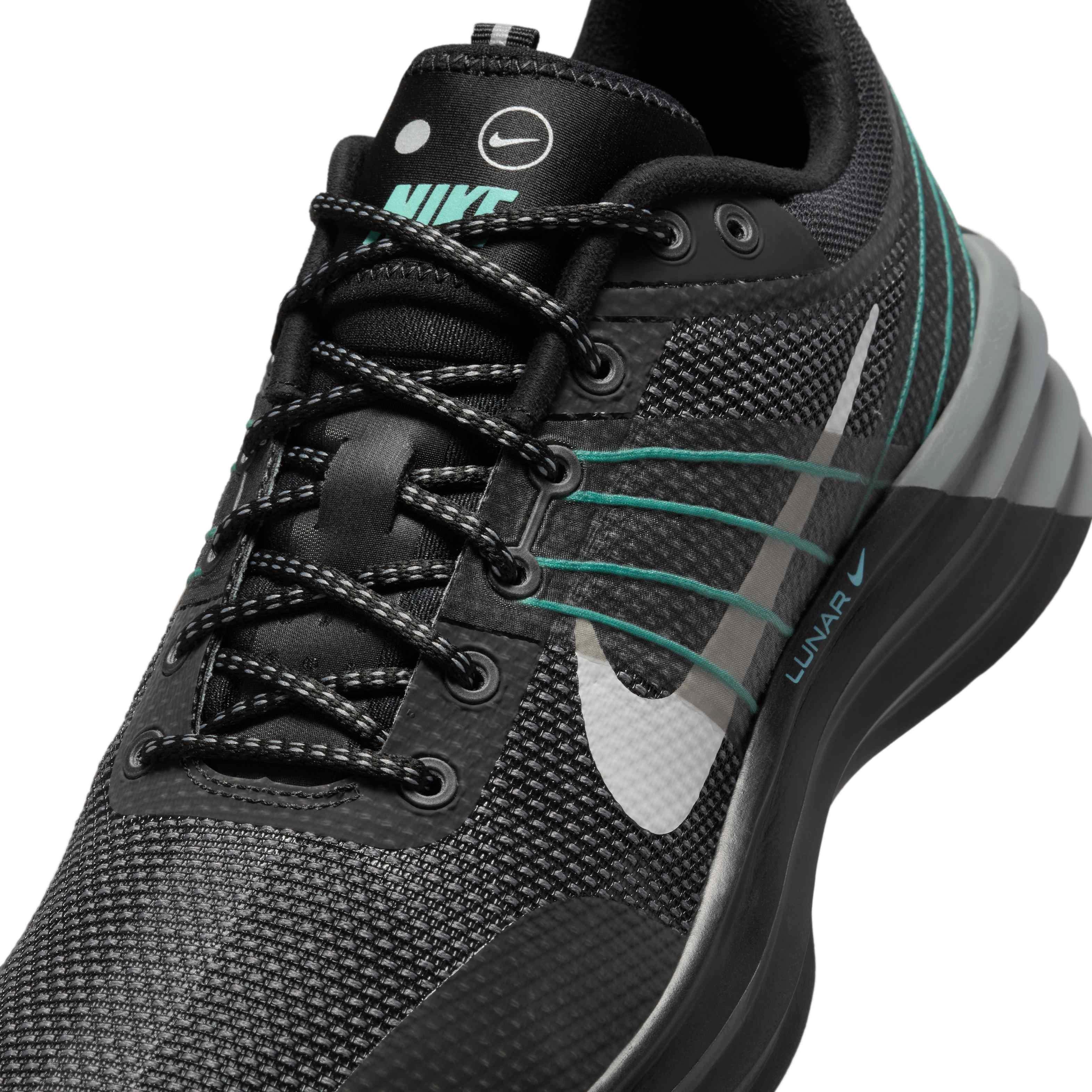 Nike Lunar Roam Premium "Black/Cool Grey/Aurora Green/Photon Dust" Men's Shoe - BLACK/GREY/GREEN/DUST Thumbnail View 7