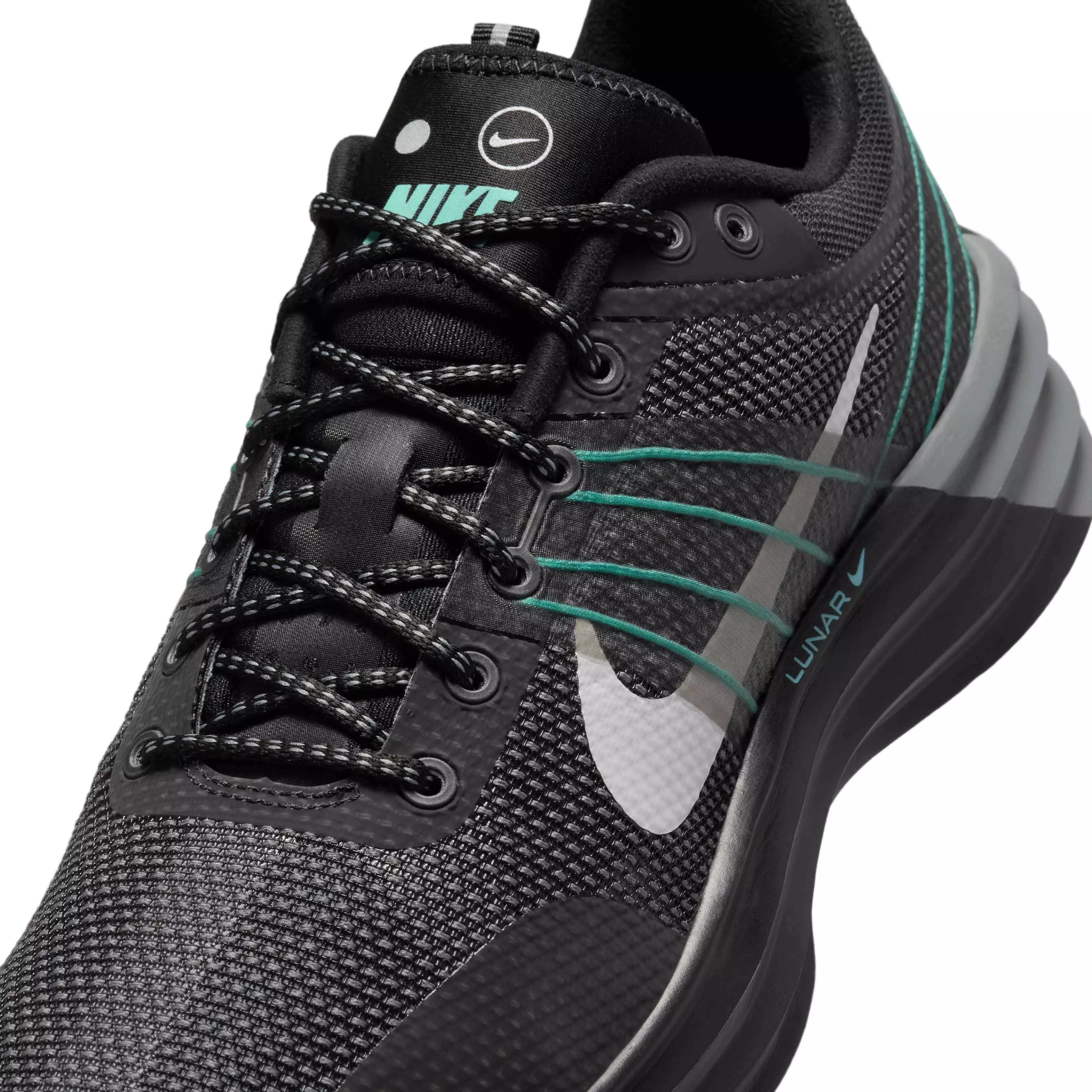 Nike Lunar Roam Premium "Black/Cool Grey/Aurora Green/Photon Dust" Men's Shoe - BLACK/GREY/GREEN/DUST