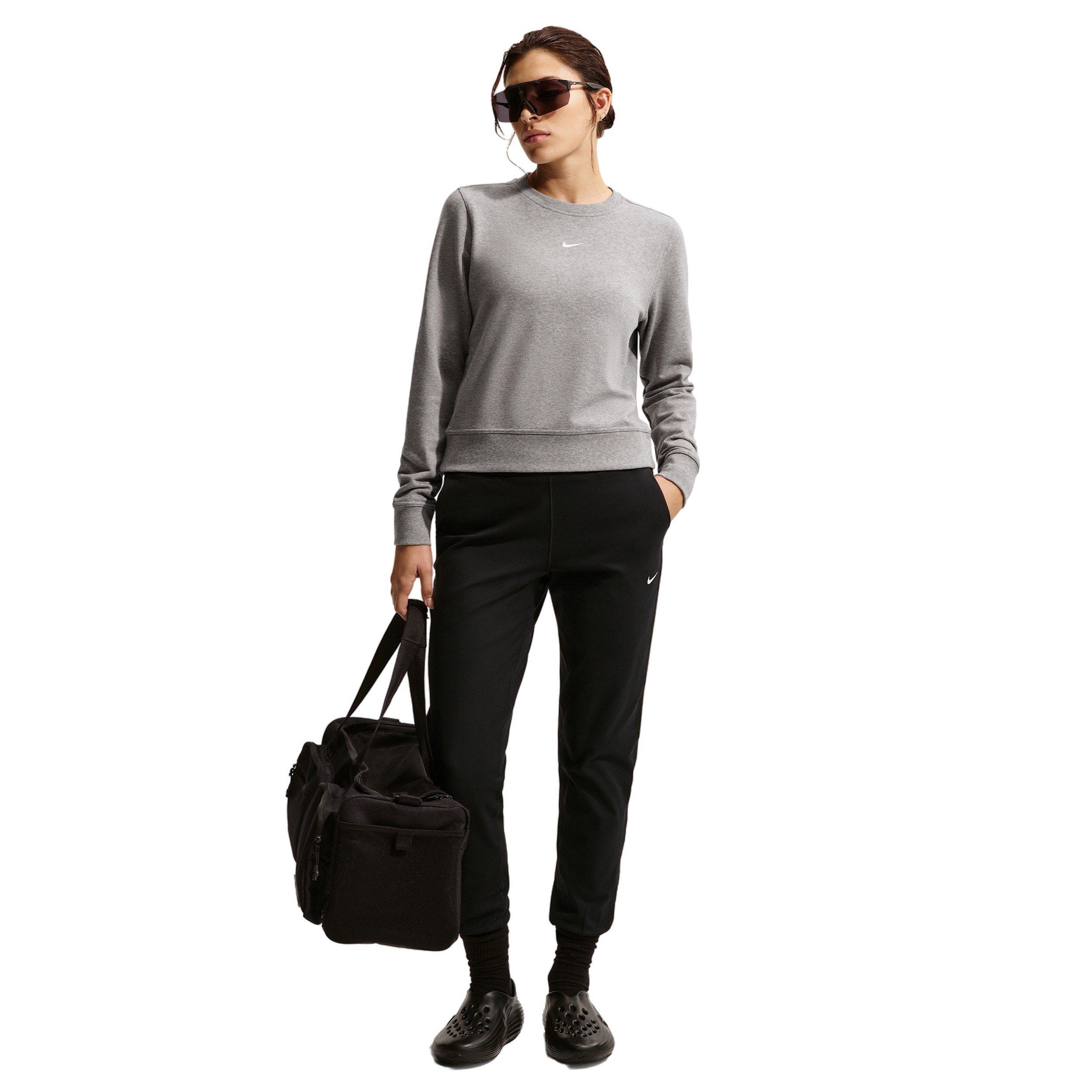 Nike Women's One High-Waisted Full-Length Knit Joggers - Black - BLACK Thumbnail View 4