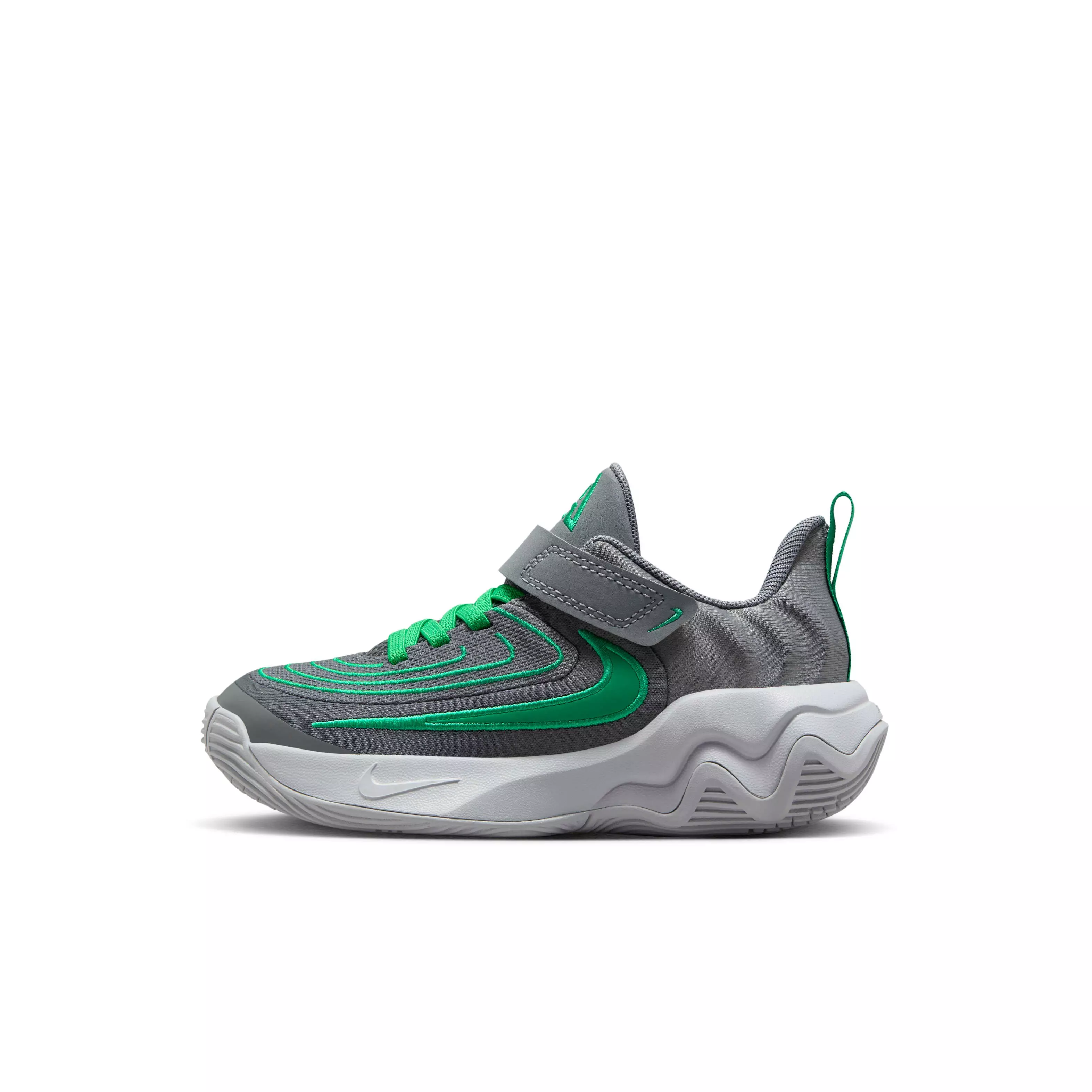 Nike Giannis Immortality 4 "Smoke Grey/Wolf Grey/Stadium Green" Preschool Boys' Basketball Shoe - GREY/GREEN