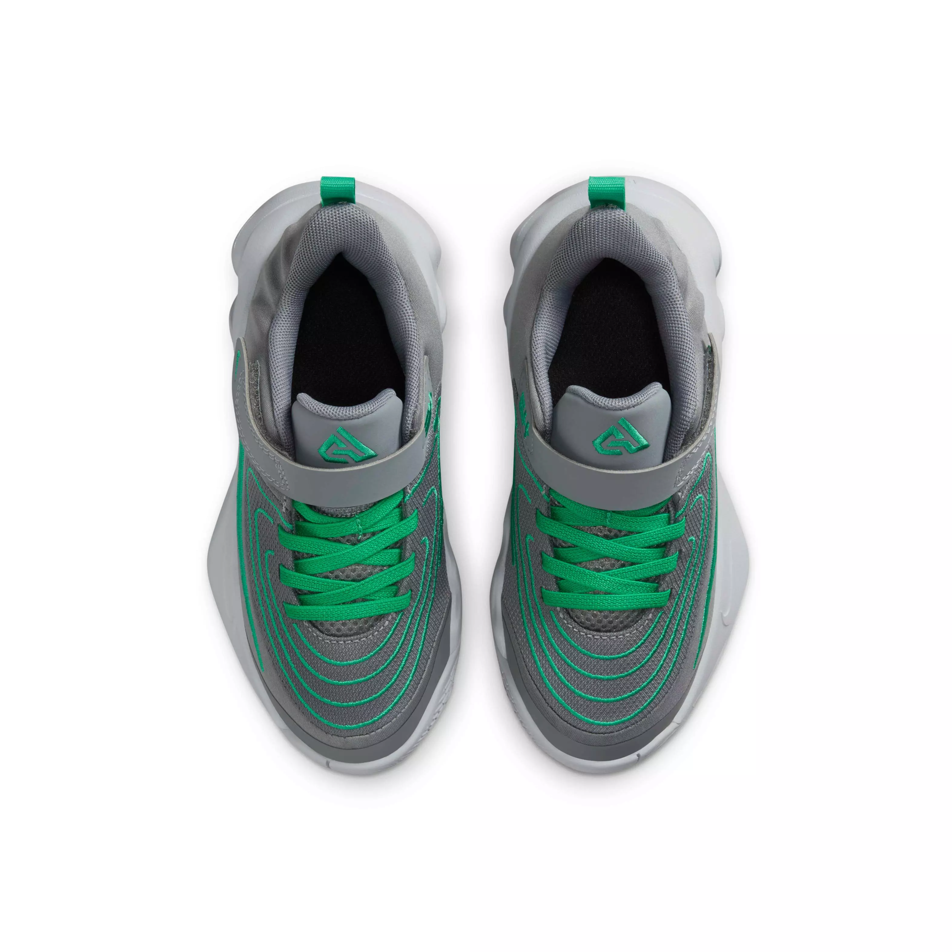 Nike Giannis Immortality 4 "Smoke Grey/Wolf Grey/Stadium Green" Preschool Boys' Basketball Shoe - GREY/GREEN