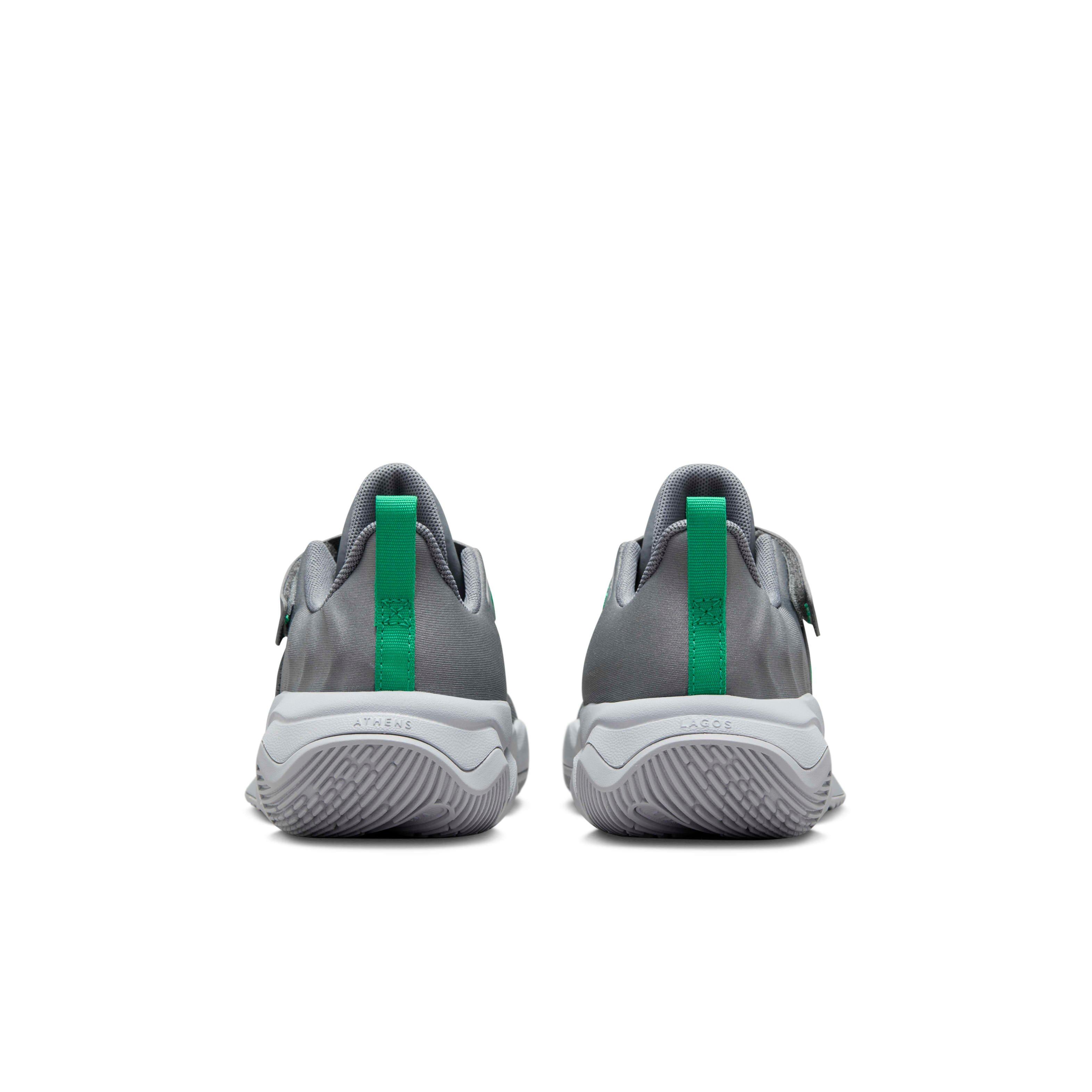 Nike Giannis Immortality 4 Preschool Boys' "Smoke Grey/Wolf Grey/Stadium Green" Basketball Shoe