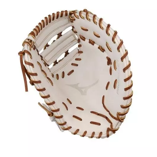 Mizuno GPSF-30 Pro Select FP Premium 12.5" First Base Mitt Softball Glove RHT - WHITE