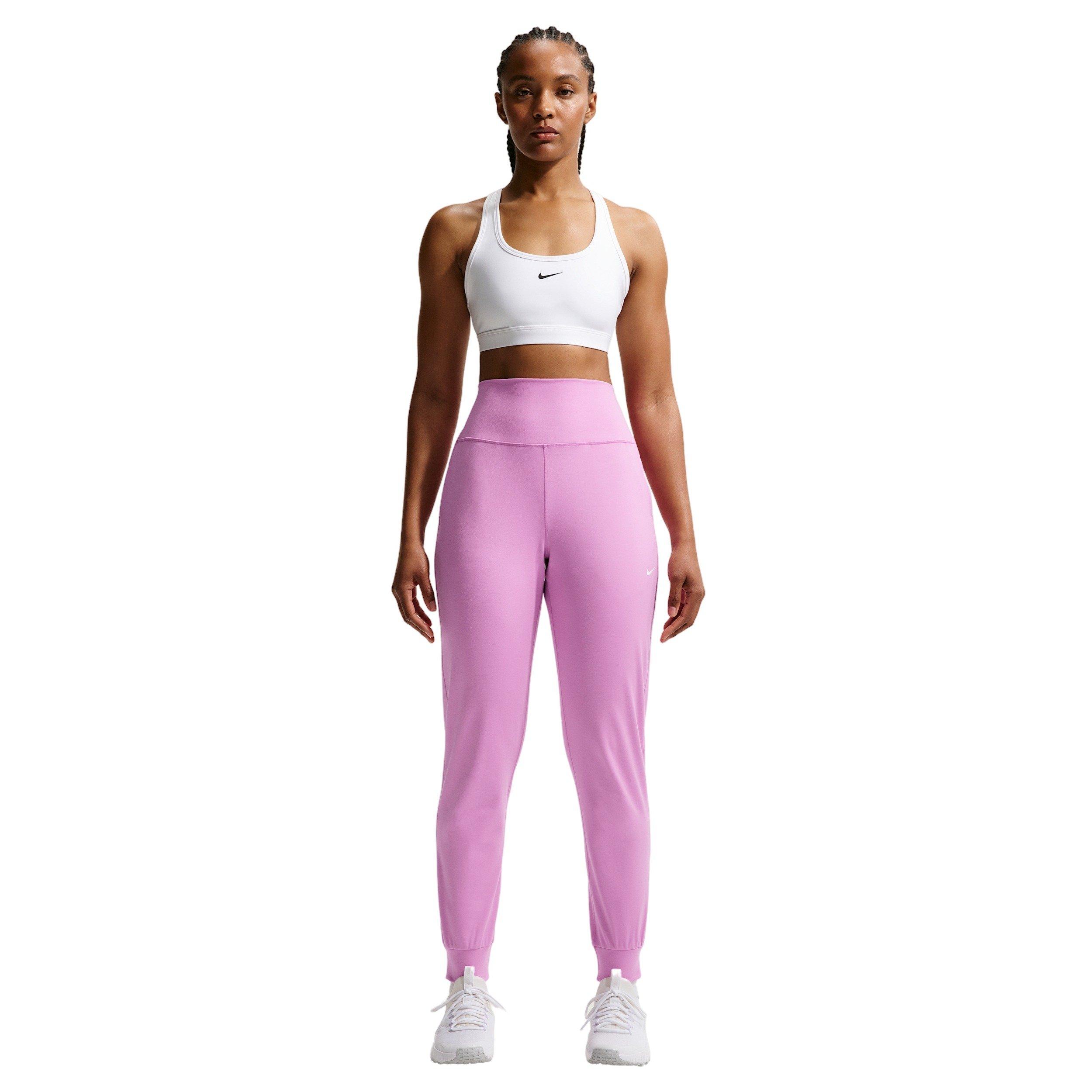 Nike Women's One High-Waisted Full-Length Knit Joggers - Purple - PURPLE Thumbnail View 3