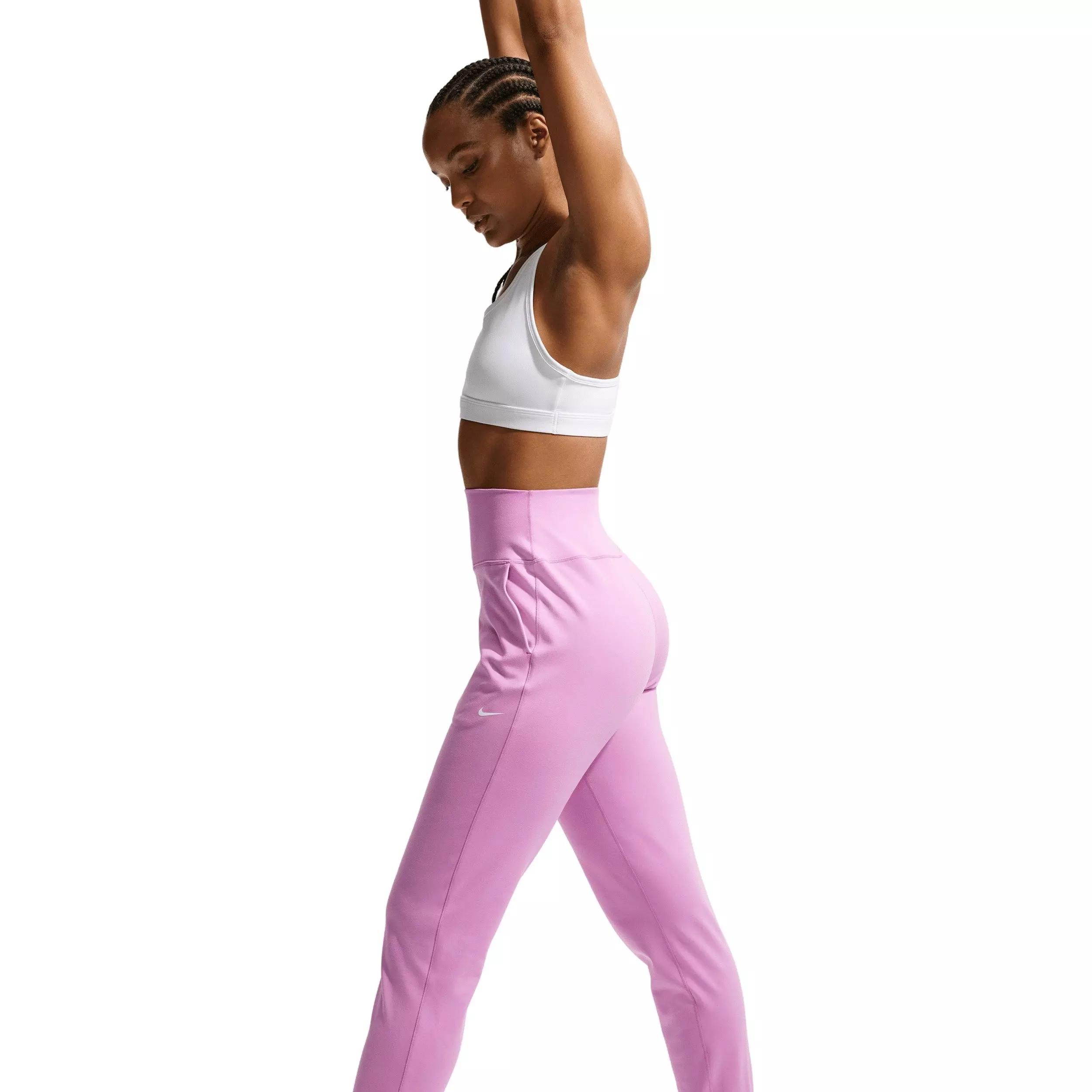 Nike Women's One High-Waisted Full-Length Knit Joggers - Purple - PURPLE