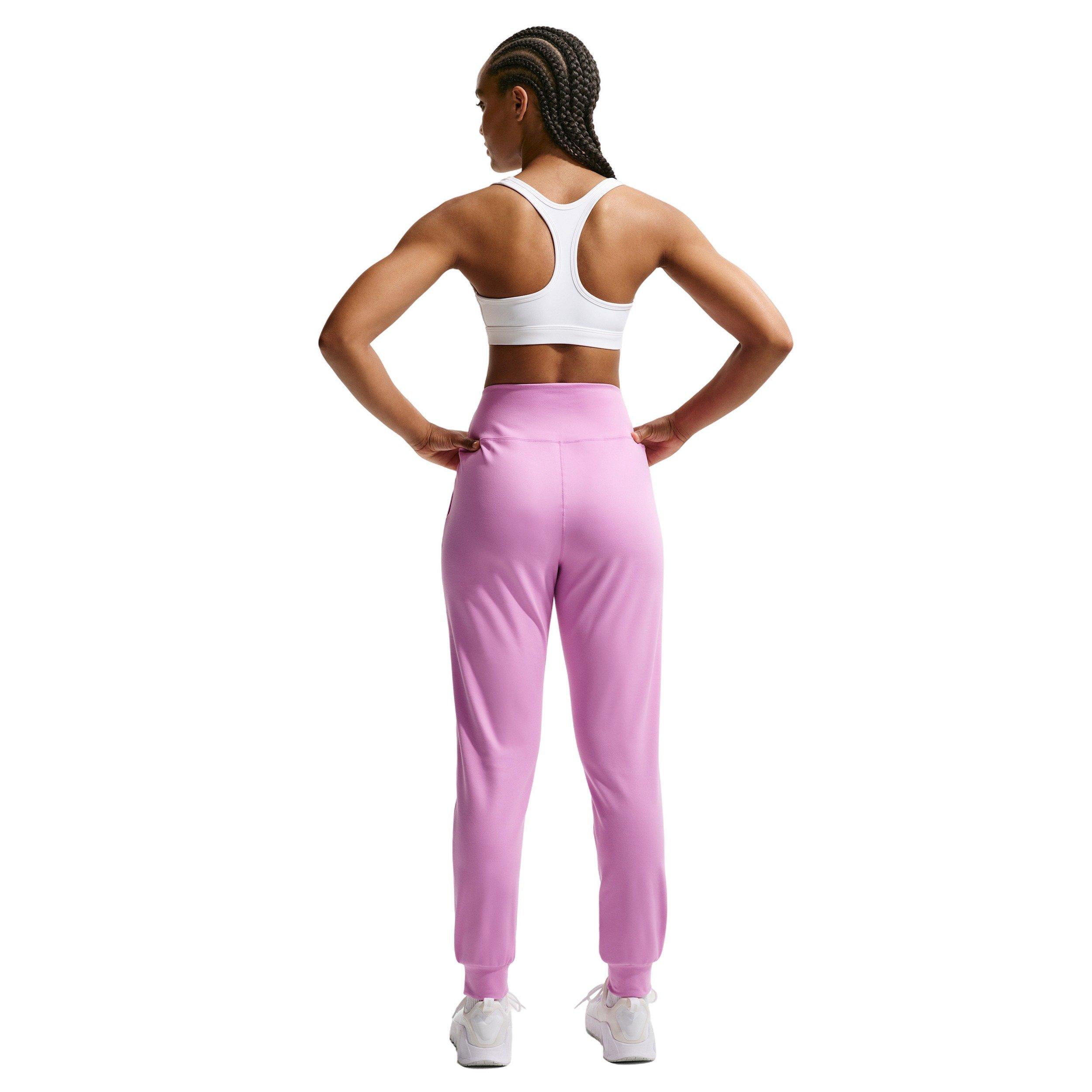 Nike Women's One High-Waisted Full-Length Knit Joggers -Purple - PURPLE Thumbnail View 5