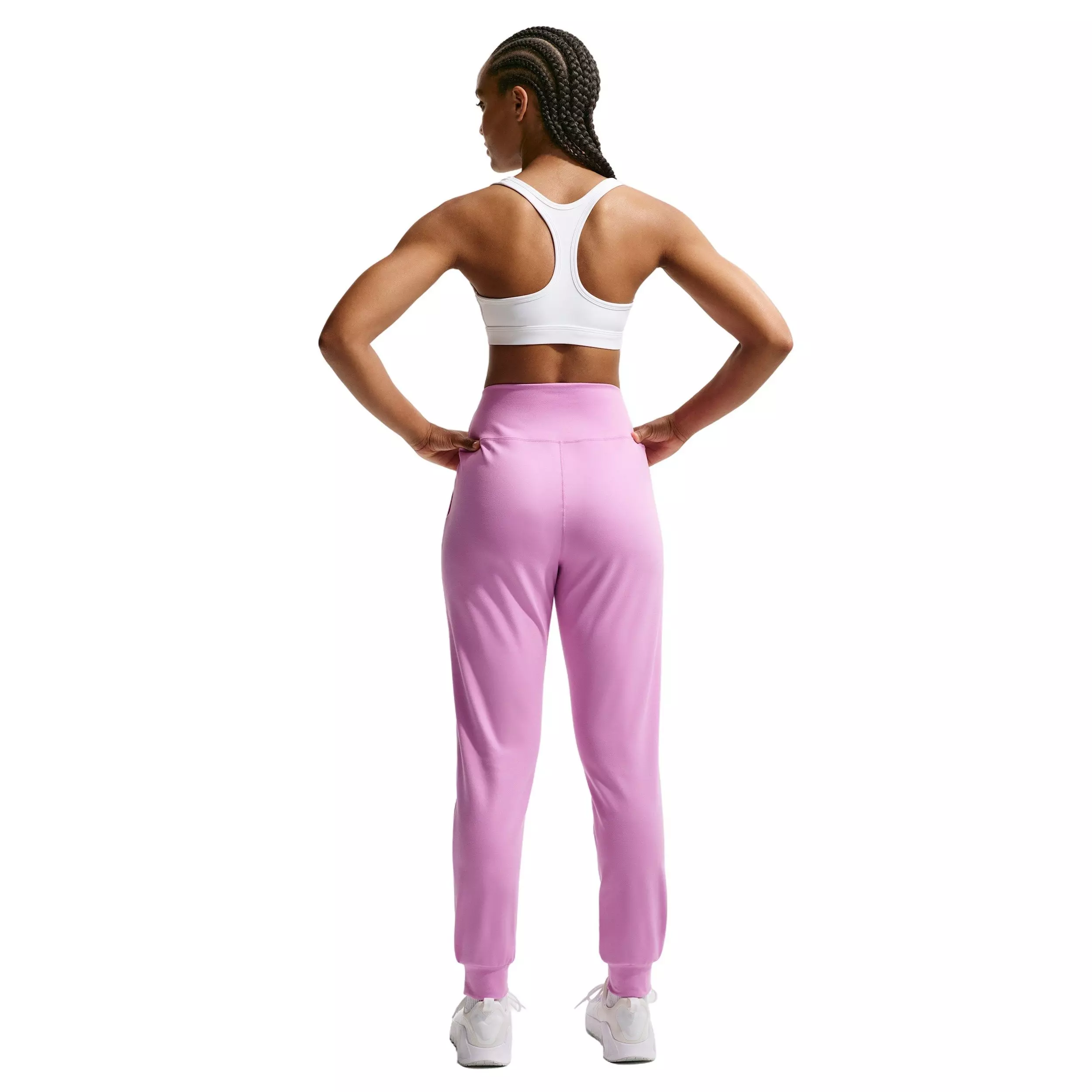Nike Women's One High-Waisted Full-Length Knit Joggers -Purple - PURPLE