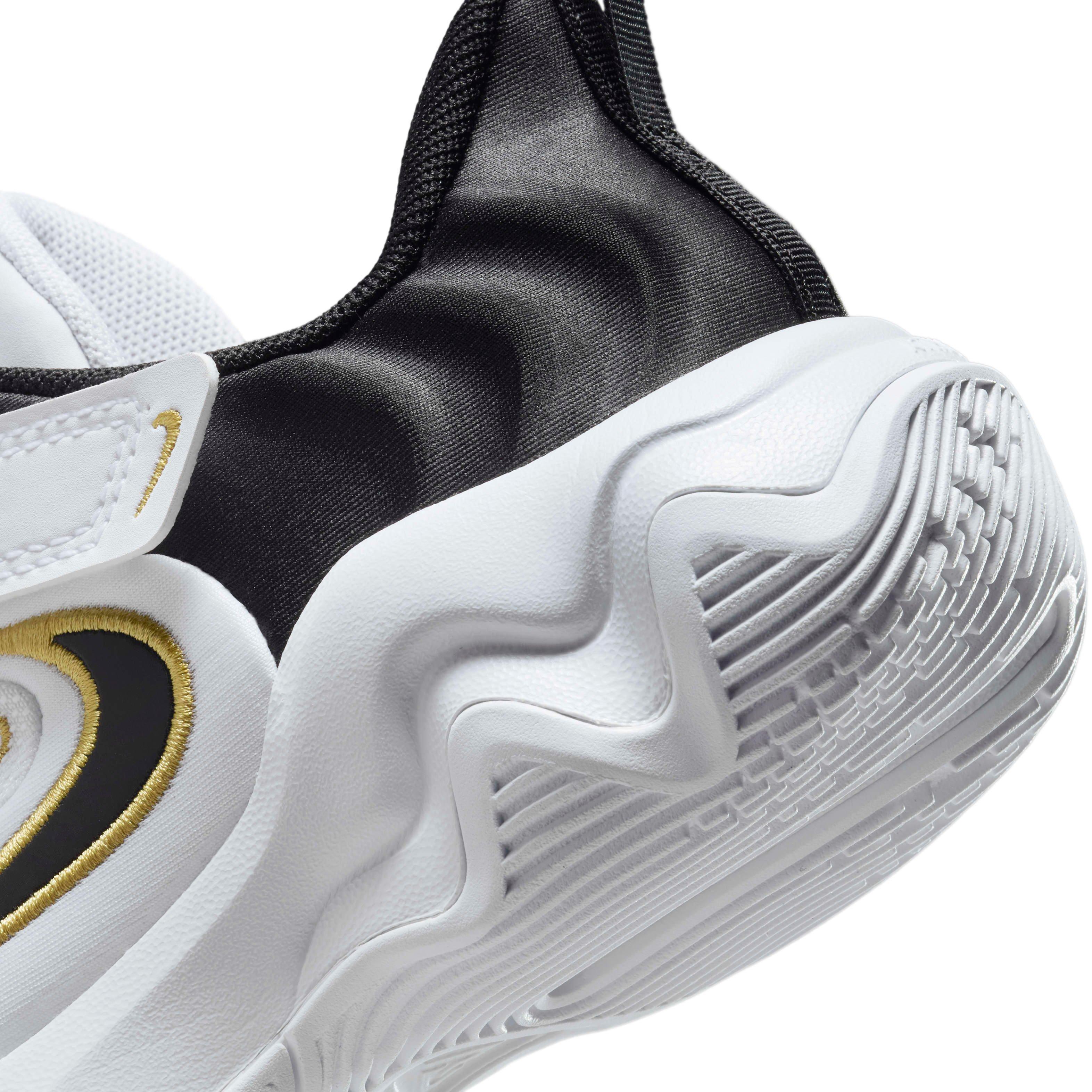 Nike Giannis Immortality 4 Preschool Boys' "White/Metallic Gold/Black" Basketball Shoe
