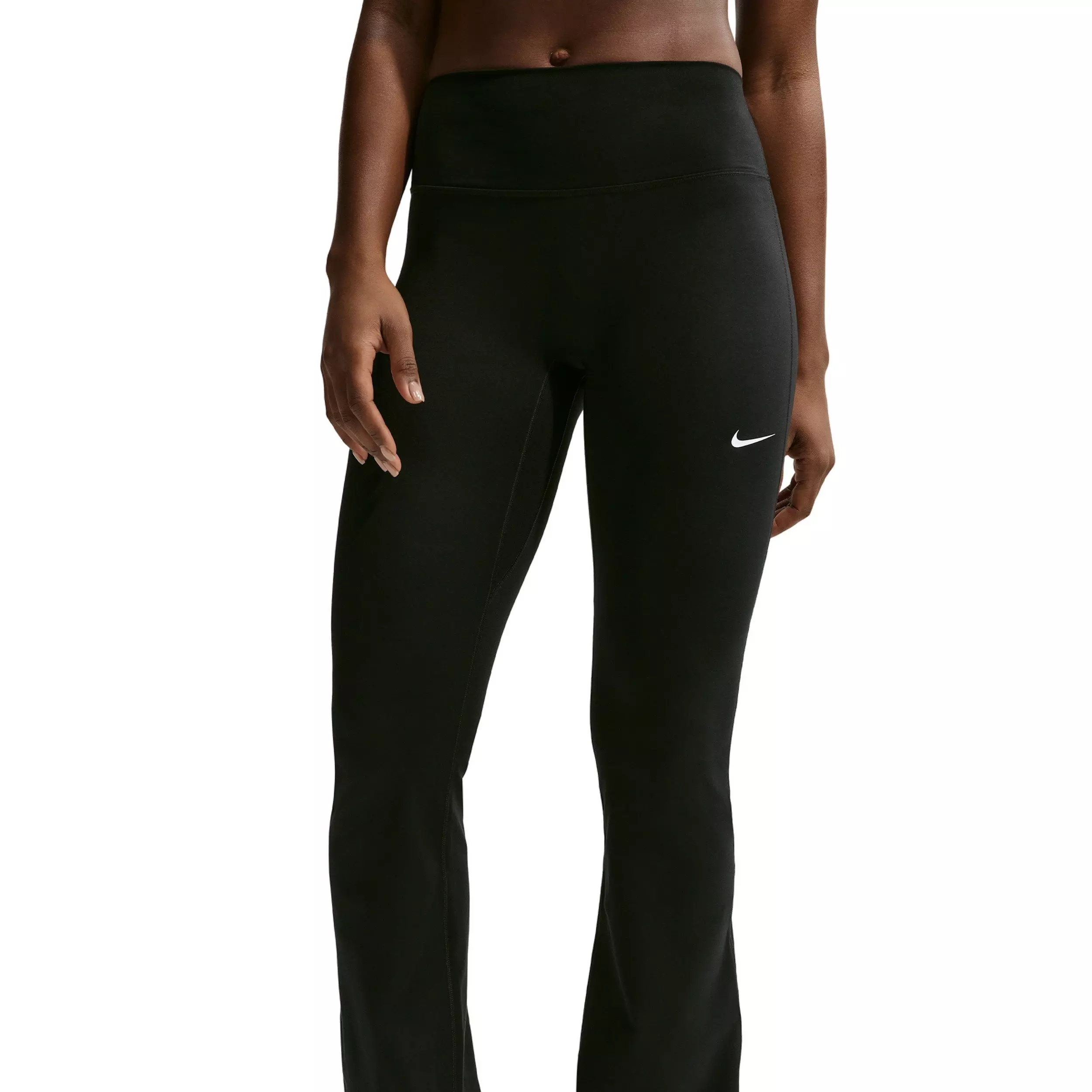 Nike Women's One High-Waisted Flared Leggings - Black - BLACK