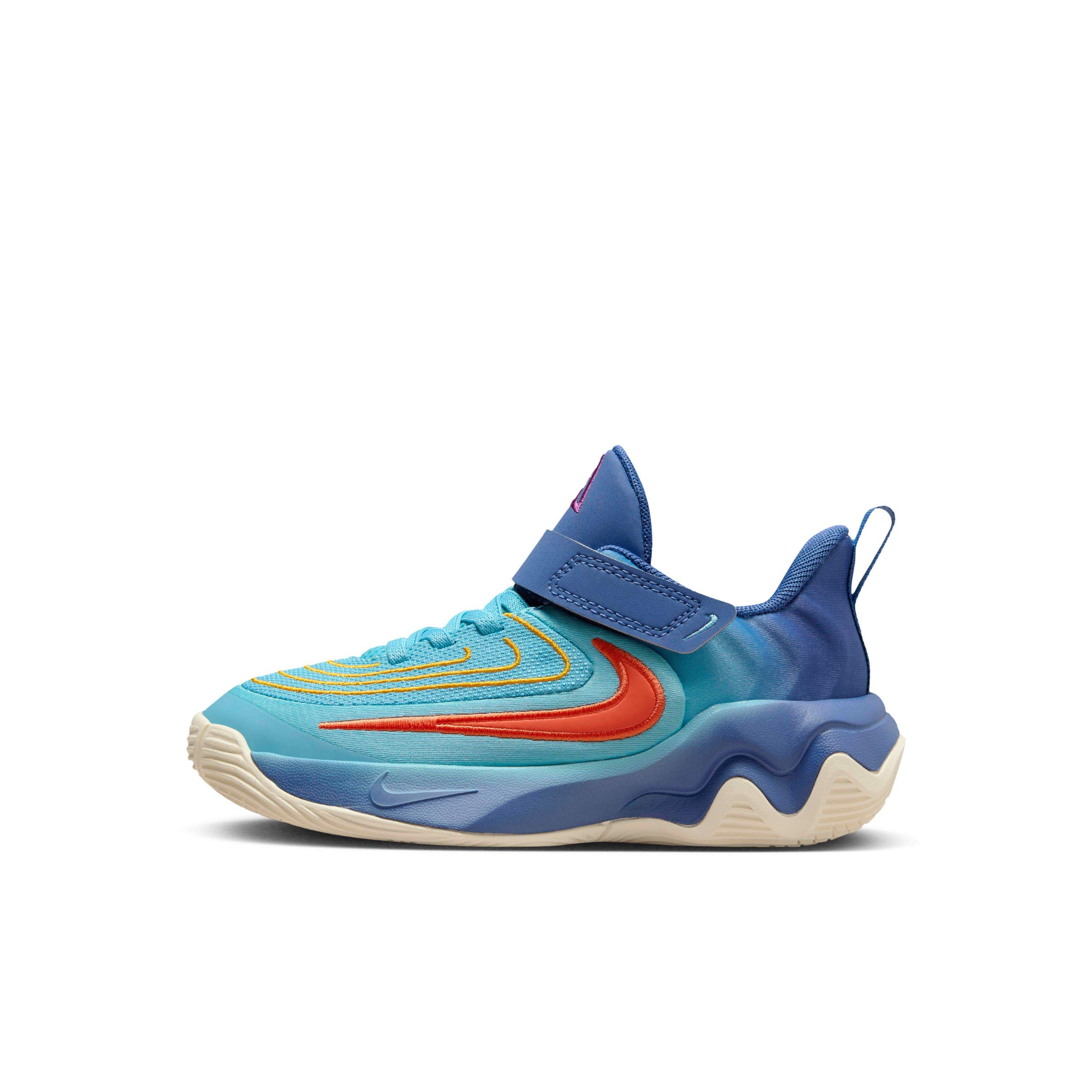 Nike Giannis Immortality 4 Preschool Boys' "Denim Turquoise/Mystic Navy/Gold/Clay" Basketball Shoe