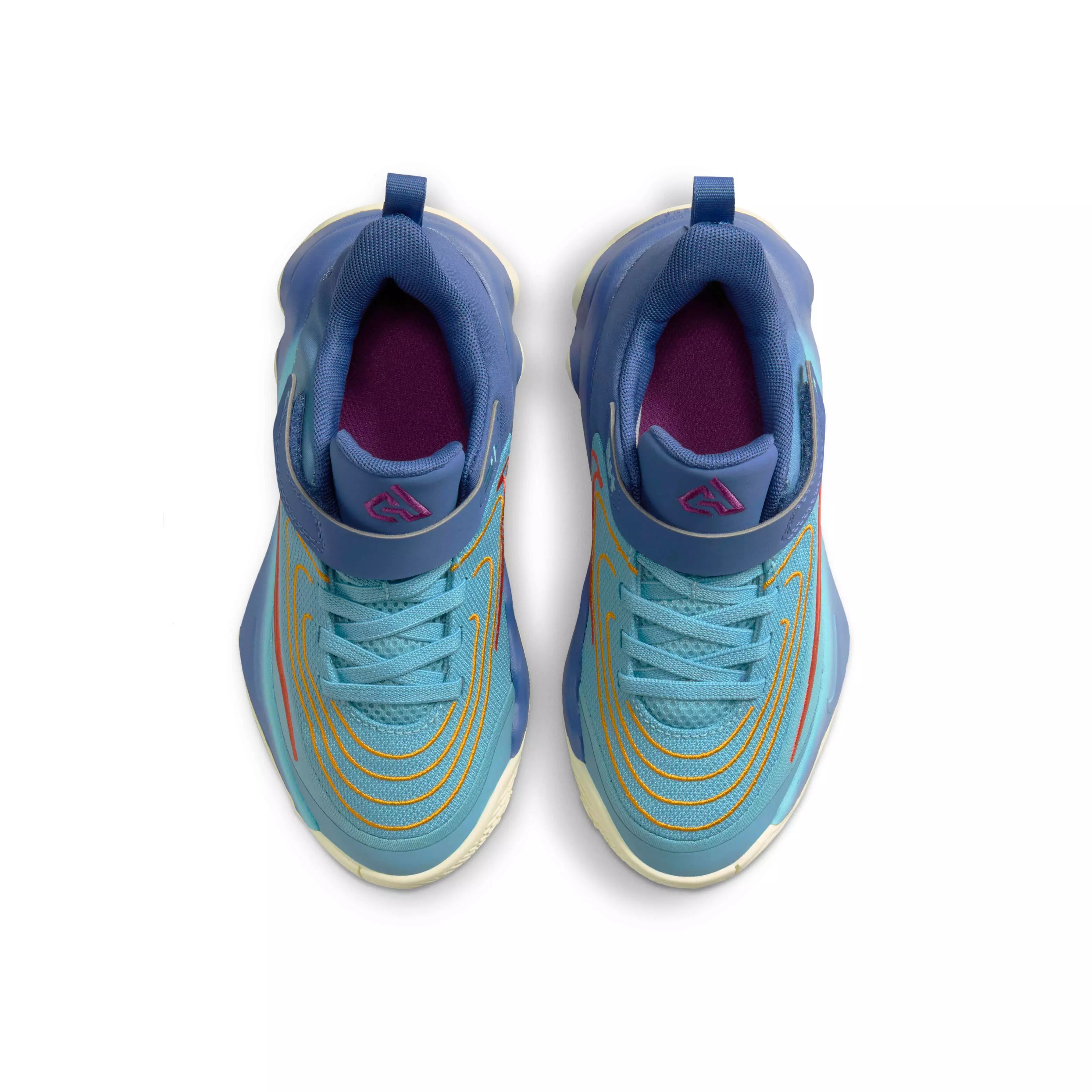 Nike Giannis Immortality 4 "Denim Turquoise/Mystic Navy/University Gold/Cosmic Clay" Preschool Boys' Basketball Shoe - TURQUOISE/NAVY/GOLD/CLAY