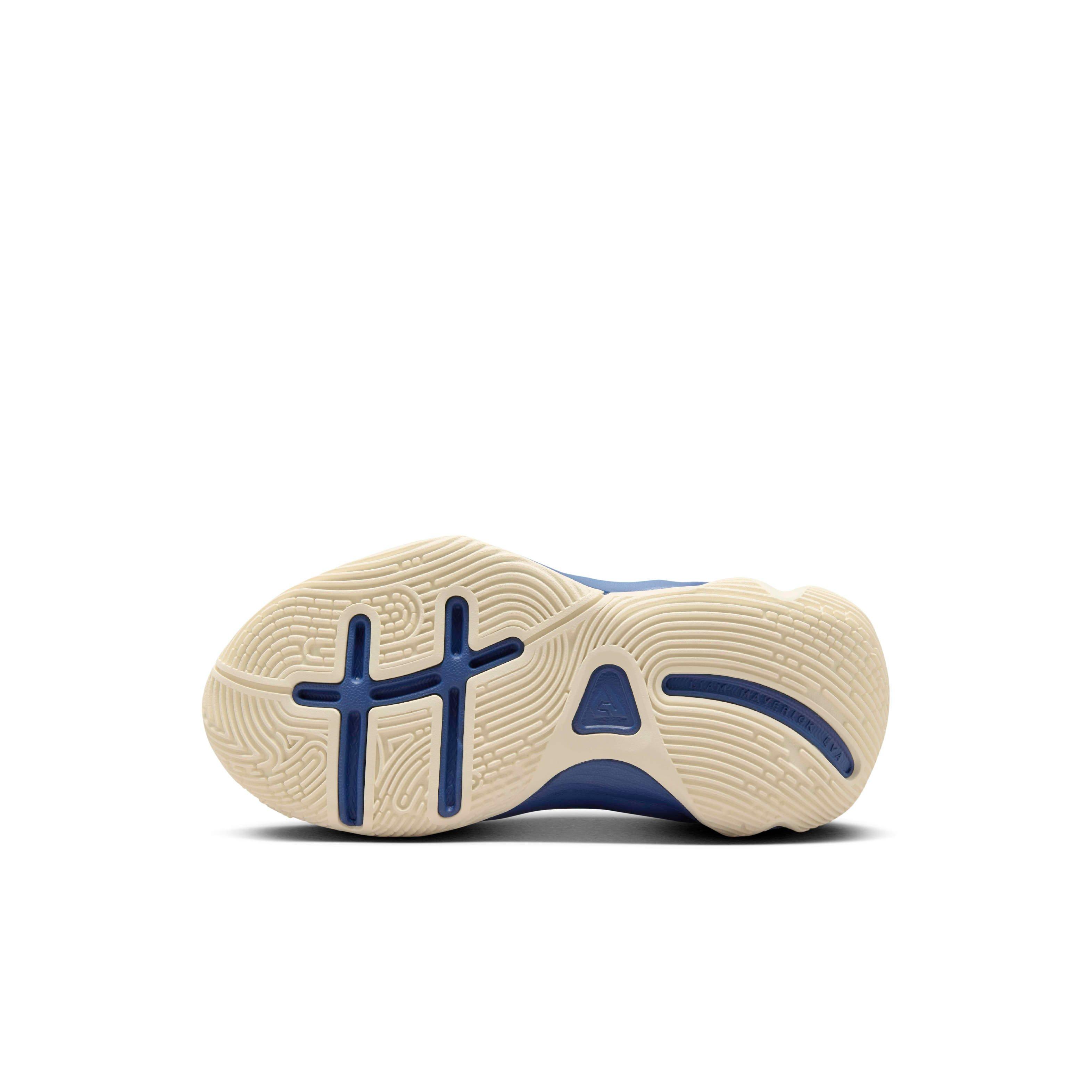 Nike Giannis Immortality 4 Preschool Boys' "Denim Turquoise/Mystic Navy/Gold/Clay" Basketball Shoe