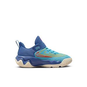 Nike Giannis Immortality 4 "Denim Turquoise/Mystic Navy/University Gold/Cosmic Clay" Preschool Boys' Basketball Shoe
