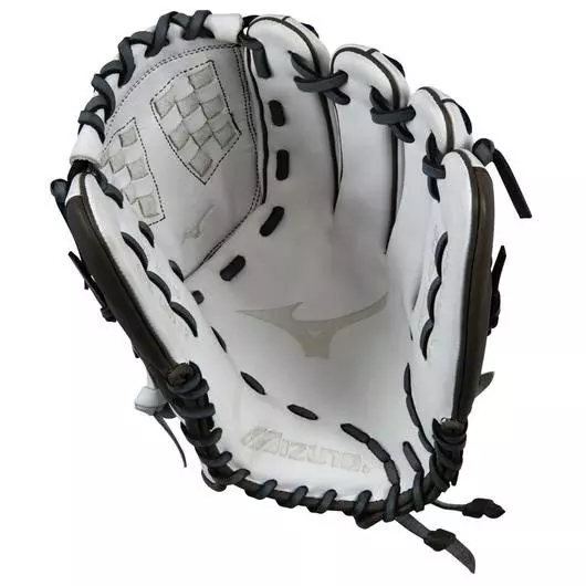 Mizuno Prime Elite 12" Pitcher/Outfield Softball Glove RHT - WHITE/GREY