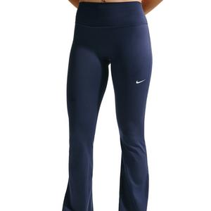 Nike Women's One High-Waisted Flared Leggings -Navy