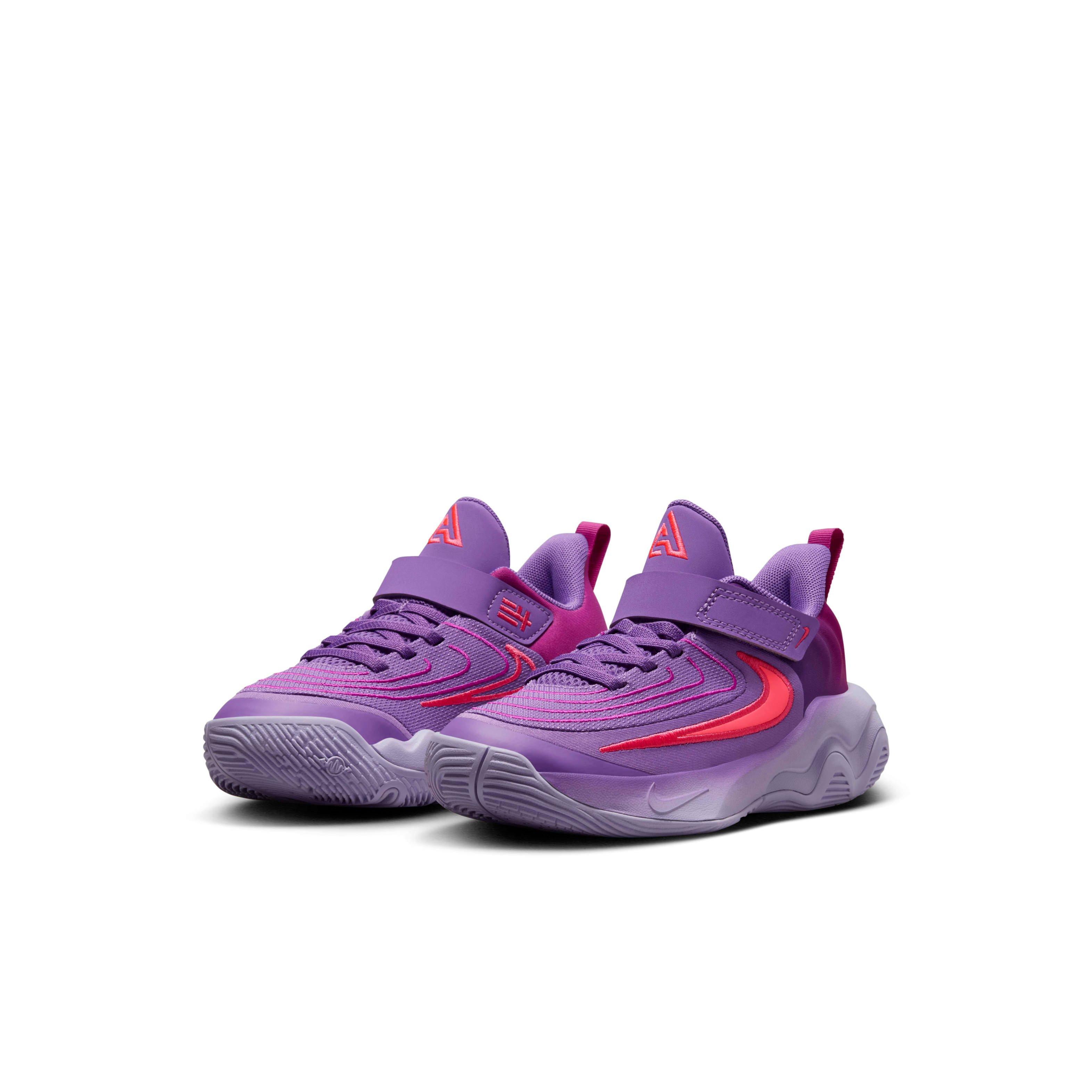 Nike Giannis Immortality 4 Preschool Boys' "Purple/Violet/Pink" Basketball Shoe