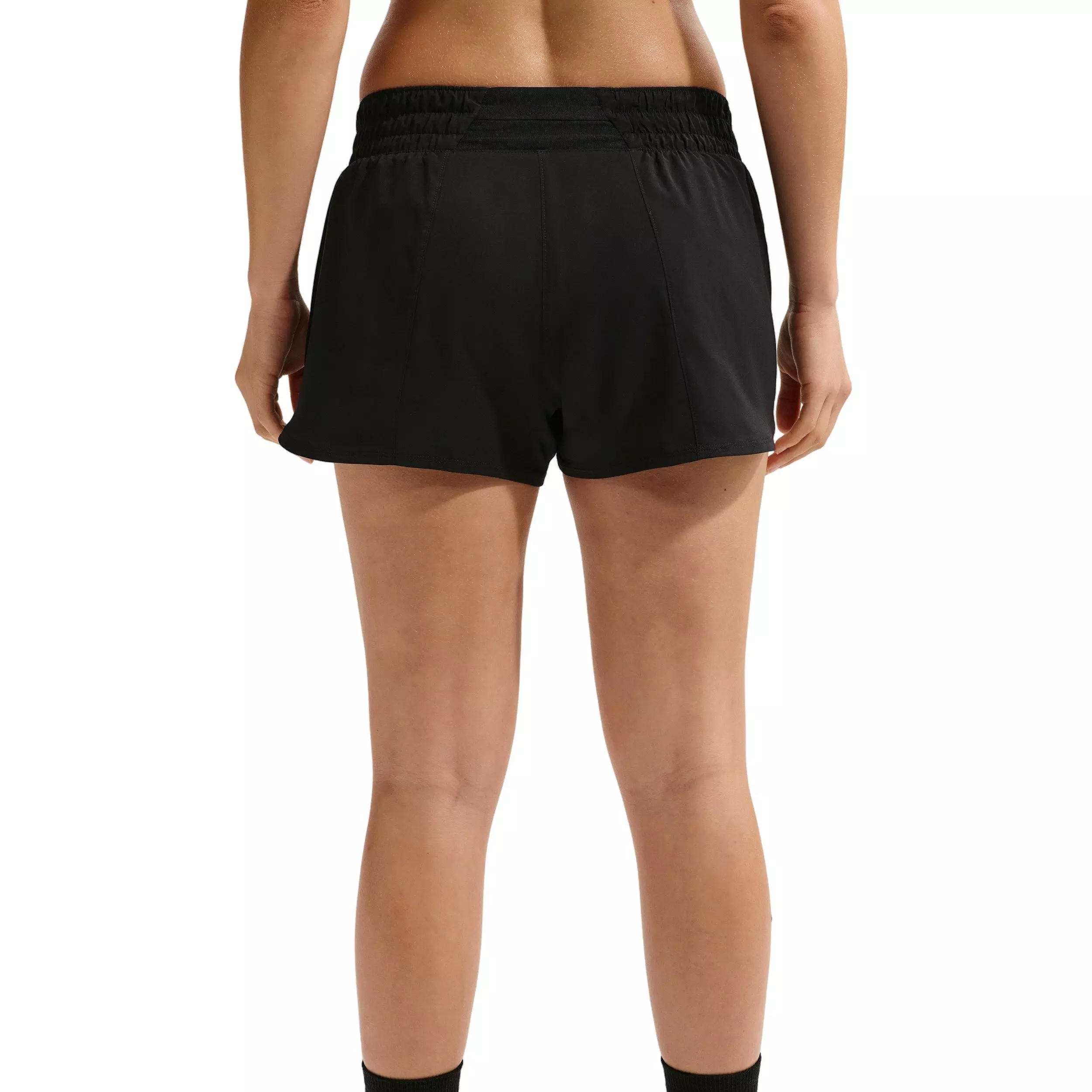 Nike Women's One Dri-FIT Mid-Rise 3" Brief-Lined Shorts - Black - BLACK