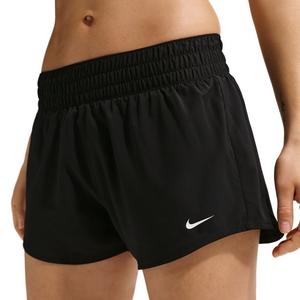 Nike Women's One Dri-FIT Mid-Rise 3" Brief-Lined Shorts -Black