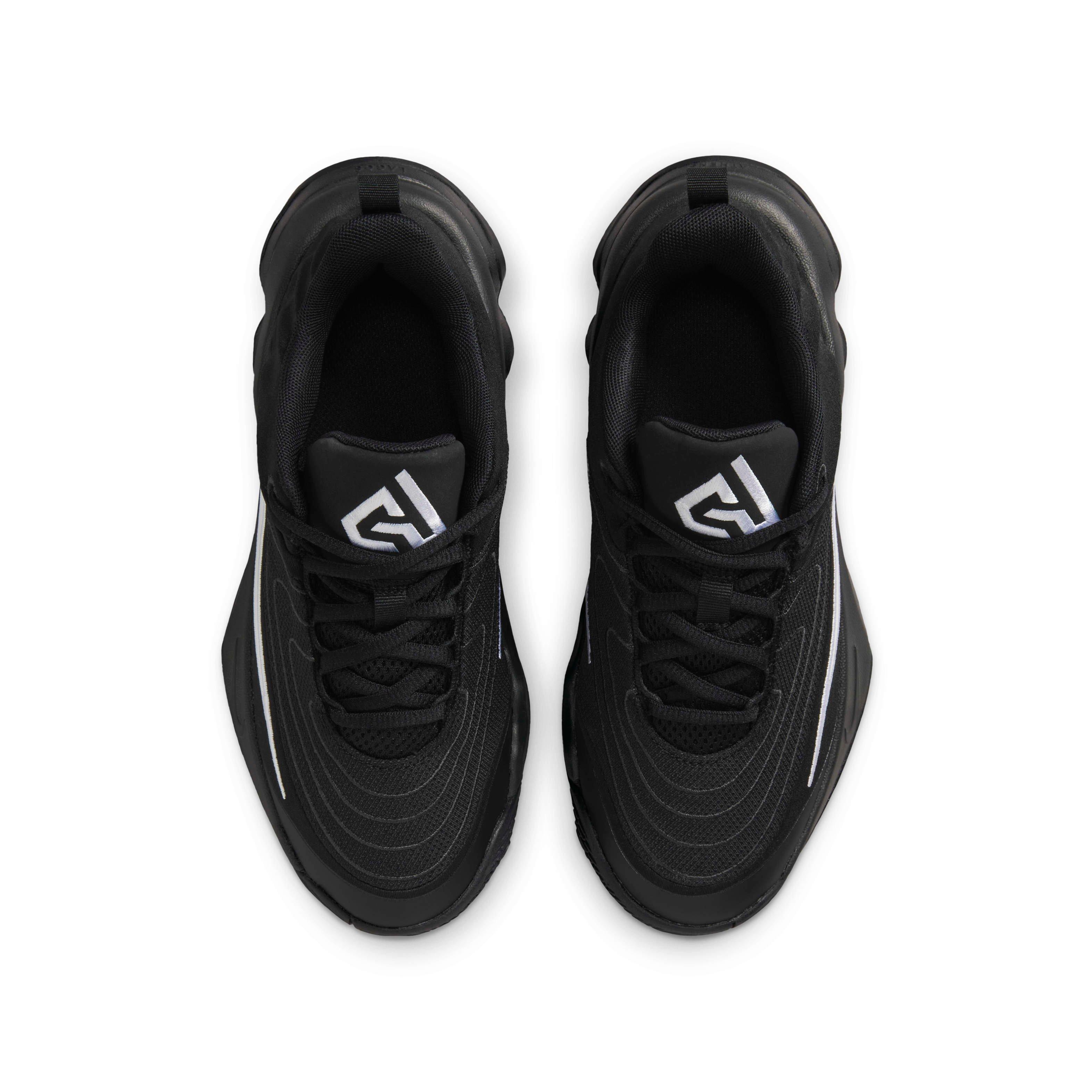 Nike Giannis Immortality 4 Grade School Boys' "Black/White/Dark Smoke Grey" Basketball Shoe