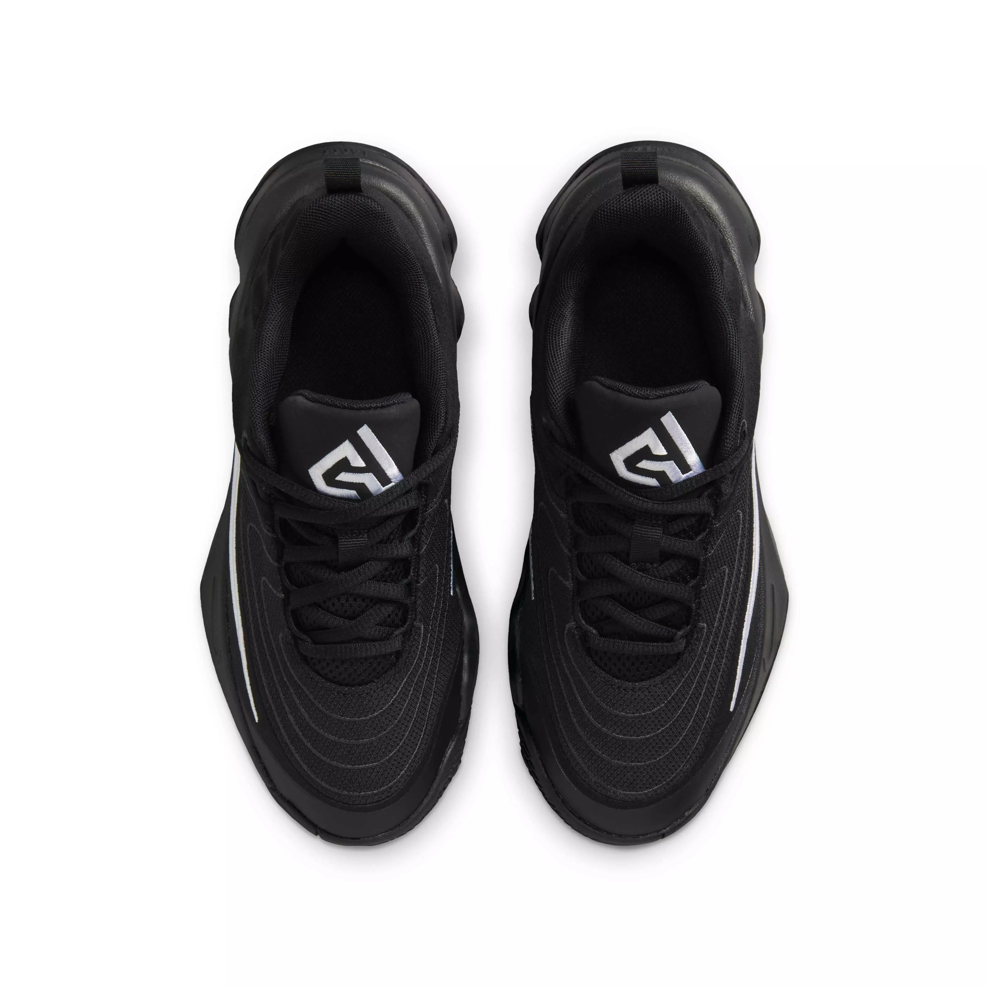 Nike Giannis Immortality 4 "Black/White/Dark Smoke Grey" Grade School Boys' Basketball Shoe - BLACK/WHITE/DK GREY