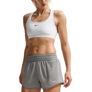Nike Women's One Dri-FIT Mid-Rise 3" Brief-Lined Shorts -Grey