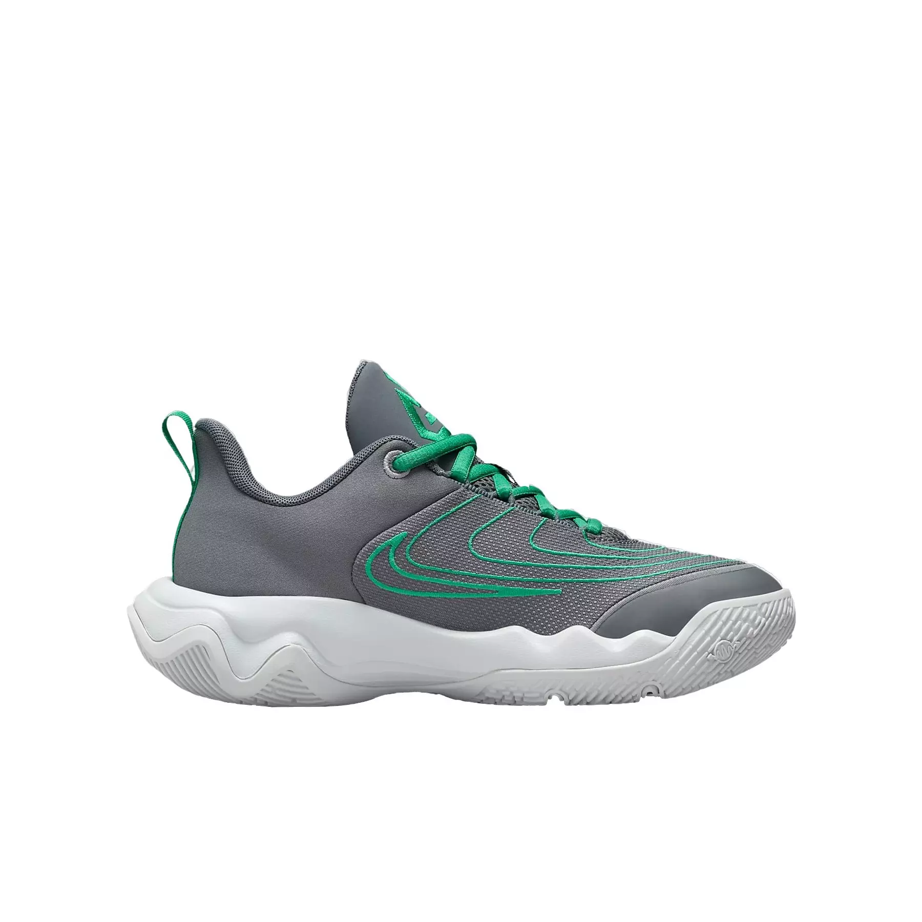 Nike Giannis Immortality 4 "Smoke Grey/Wolf Grey/Dark Smoke Grey/Stadium Green" Grade School Boys' Basketball Shoe - GREY/GREEN