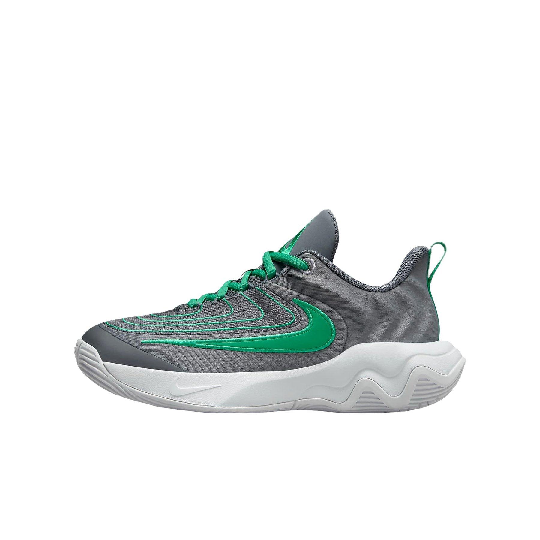 Nike Giannis Immortality 4 Grade School Boys' "Smoke Grey/Wolf Grey/Stadium Green" Basketball Shoe