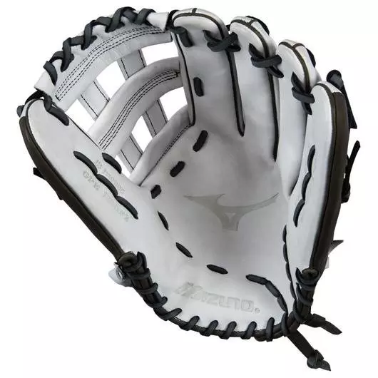 Mizuno Prime Elite 13" Outfield Softball Glove RHT - WHITE/GREY