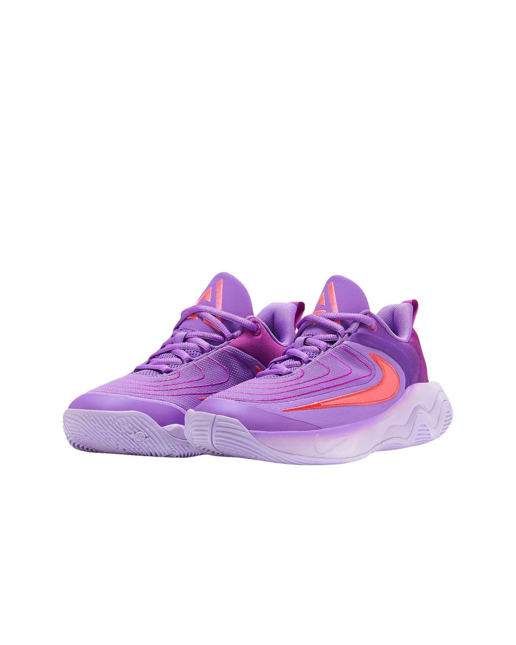 Nike Giannis Immortality 4 Grade School Boys' "Black Raspberry/Aster Pink/Hot Punch" Basketball Shoe
