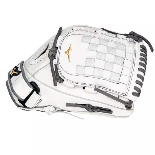 Mizuno MVP Prime 12" Softball Glove RHT - WHITE/GREY