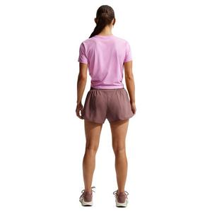 Nike Women's One Dri-FIT Mid-Rise 3" Brief-Lined Shorts -Tattoo Purple