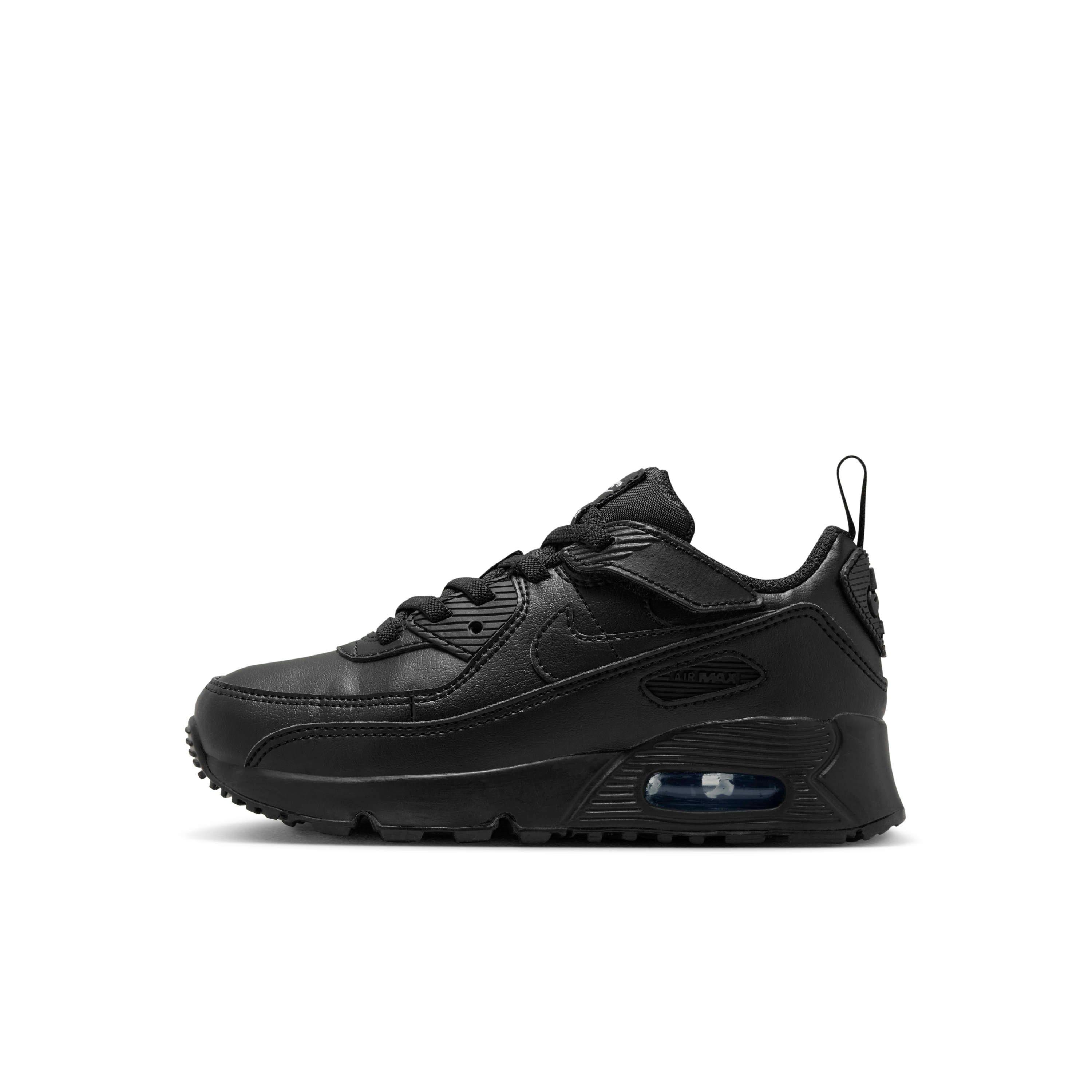 Nike Air Max 90 EasyOn "Black/Black" Preschool Boys' Shoe - BLACK Thumbnail View 2