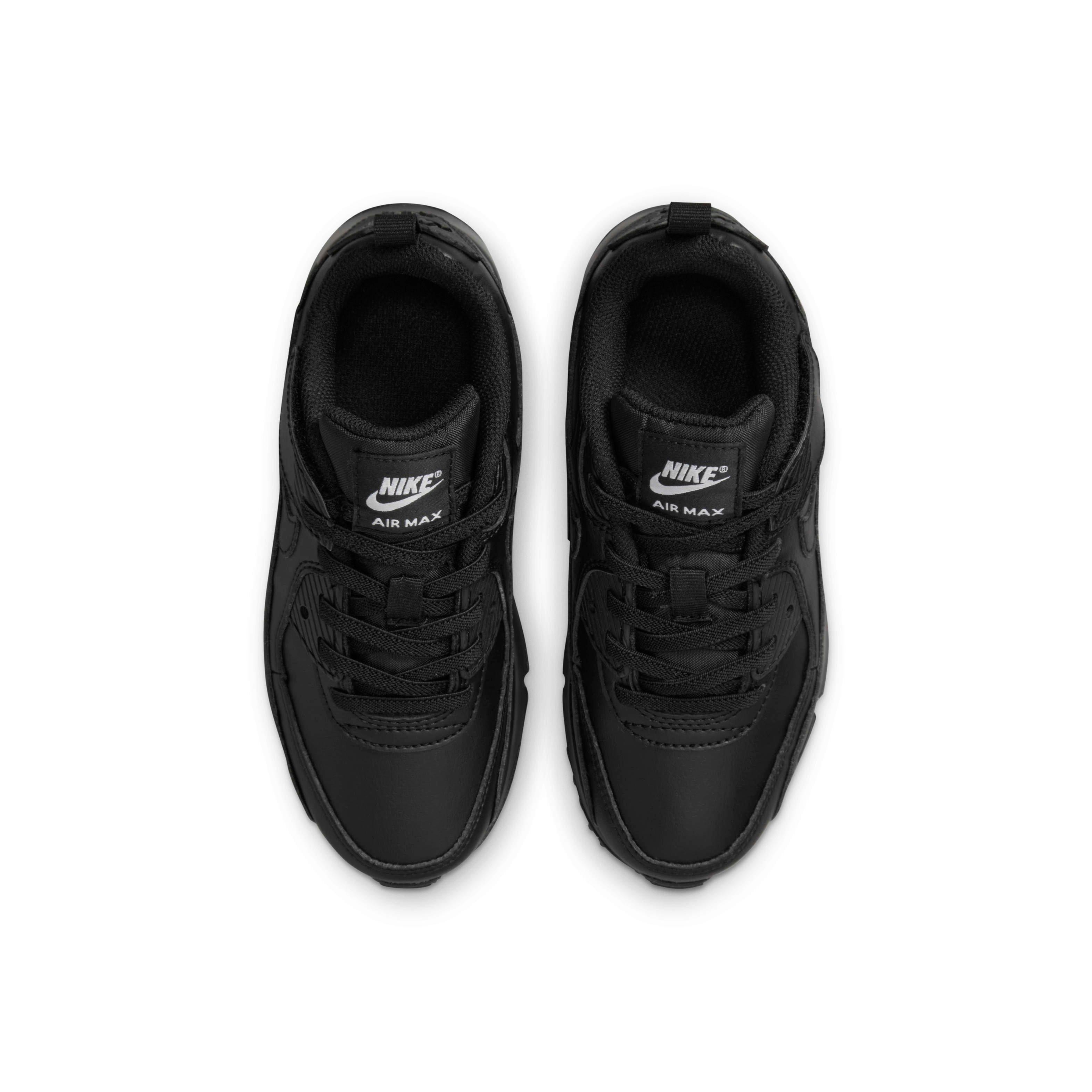 Nike Air Max 90 EasyOn "Black/Black" Preschool Boys' Shoe - BLACK Thumbnail View 4
