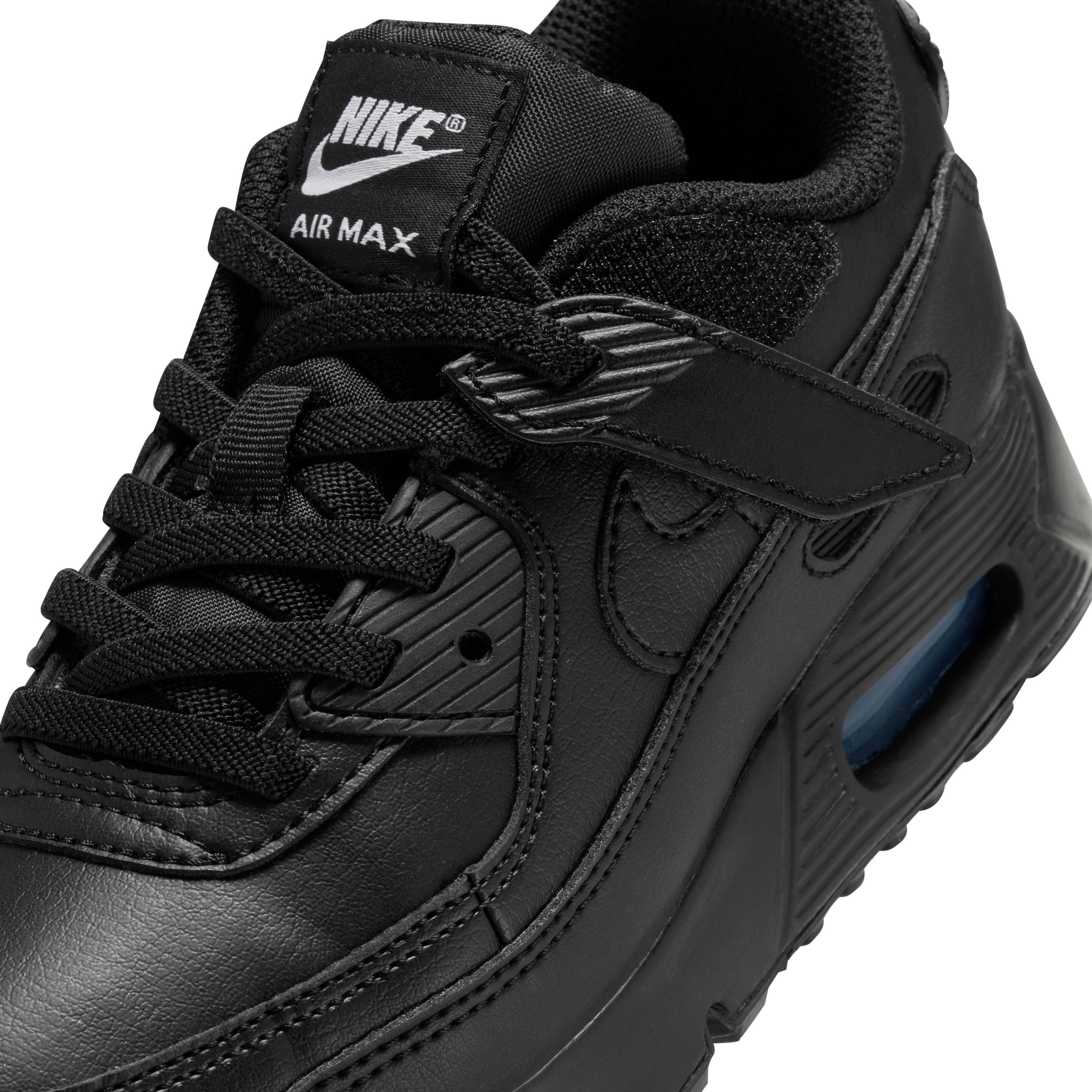 Nike Air Max 90 EasyOn "Black/Black" Preschool Boys' Shoe - BLACK Thumbnail View 7
