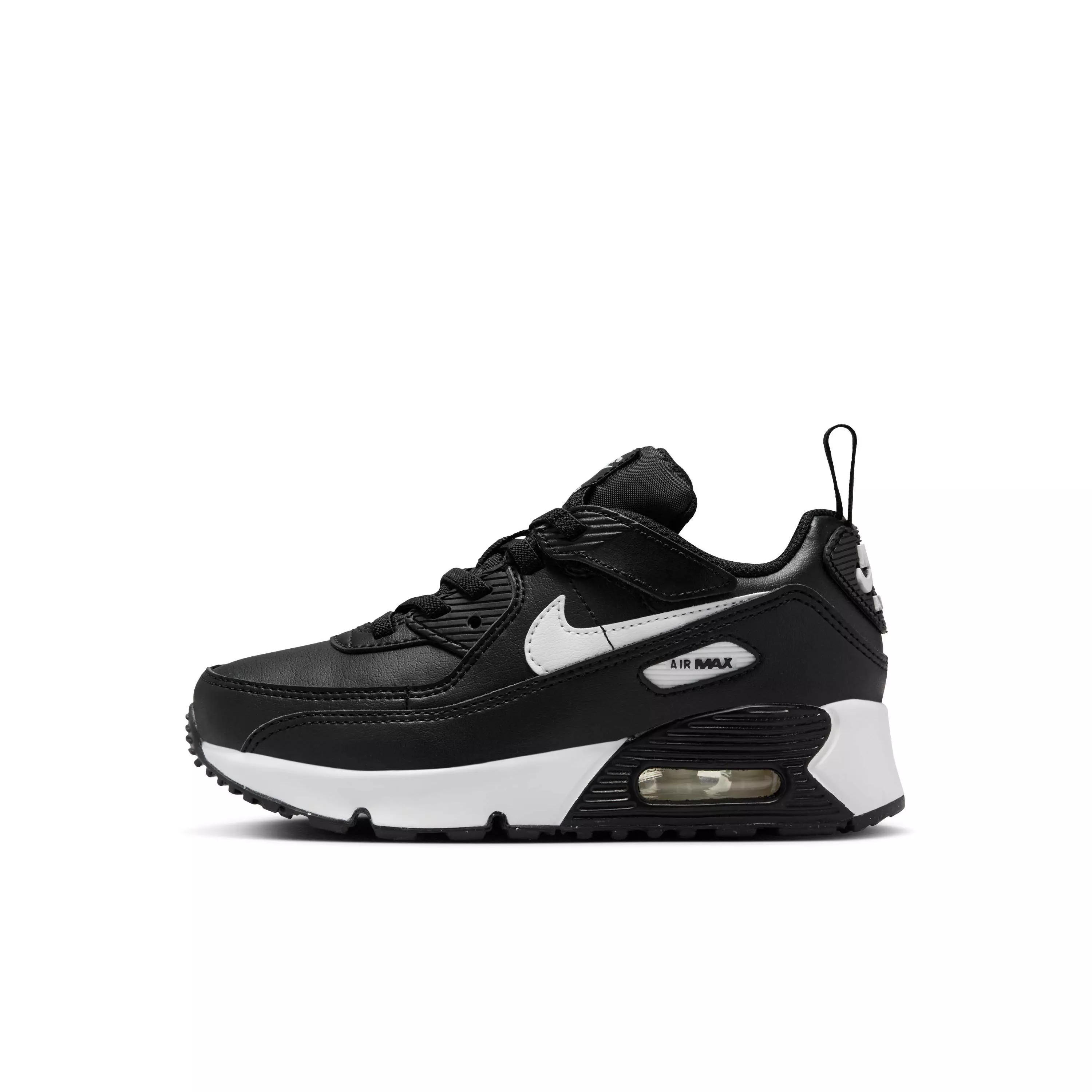 Nike Air Max 90 EasyOn "Black/Black/White" Preschool Boys' Shoe - BLACK/BLACK/WHITE
