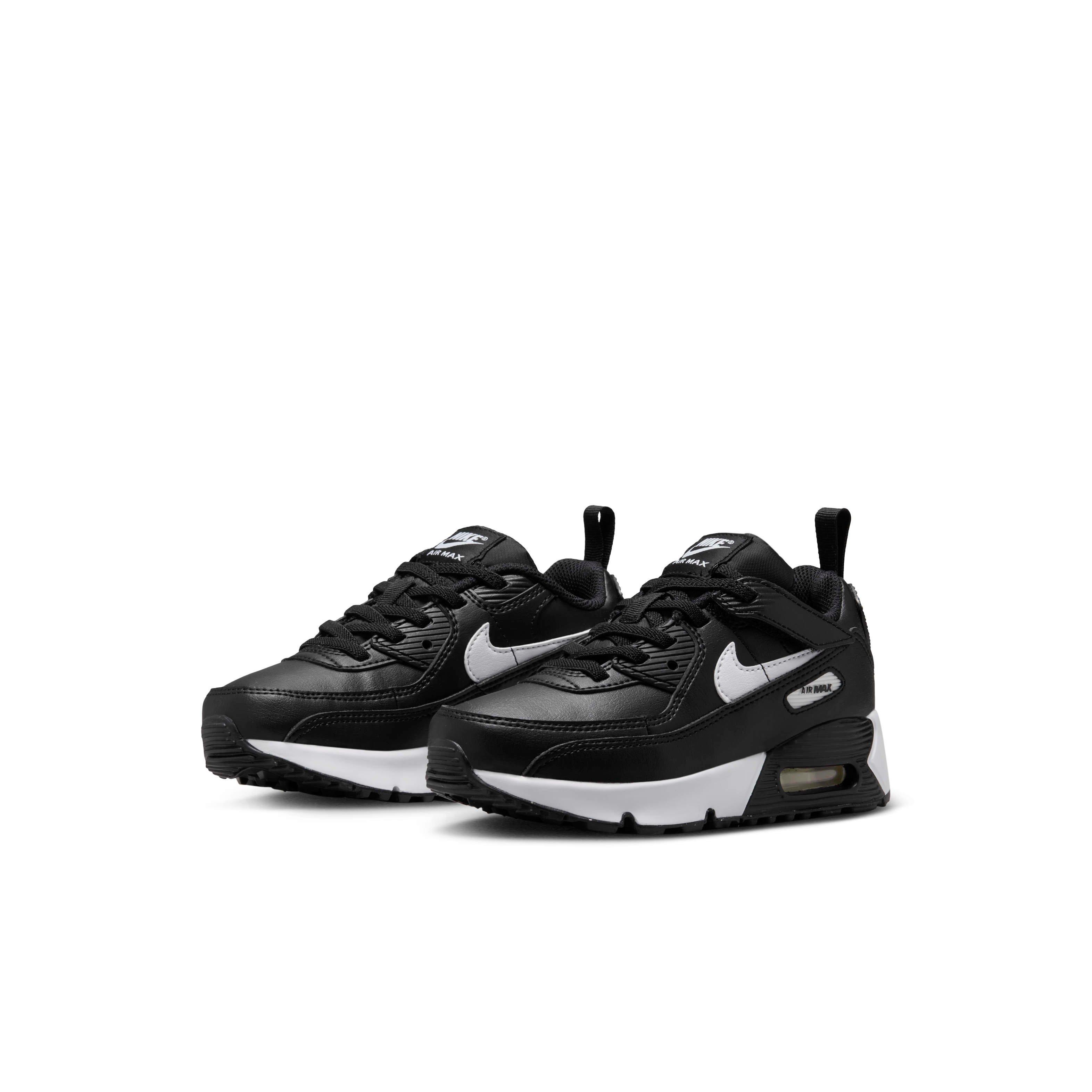 Nike Air Max 90 EasyOn "Black/White" Preschool Boys' Shoe - BLACK/BLACK/WHITE Thumbnail View 3