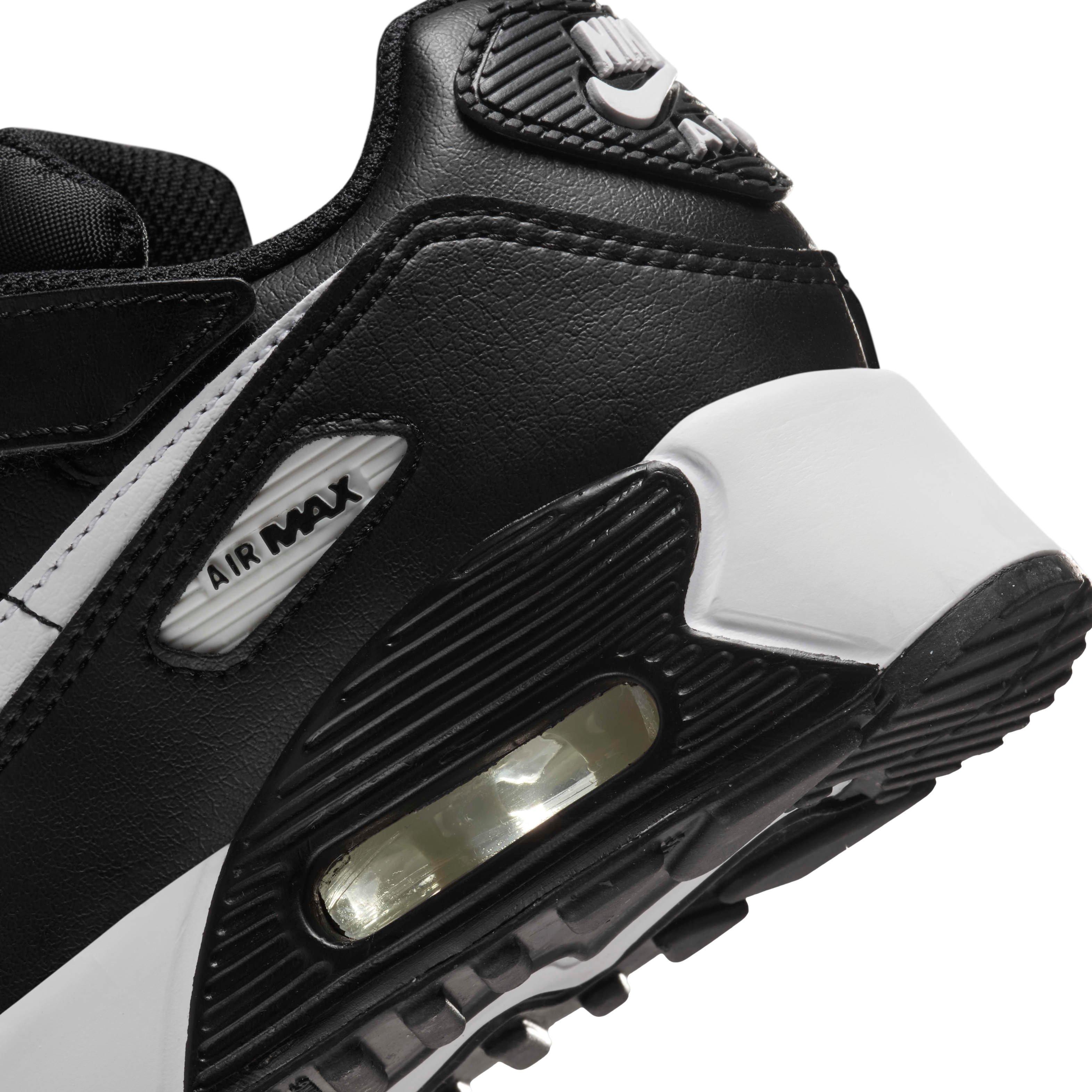 Nike Air Max 90 EasyOn "Black/White" Preschool Boys' Shoe - BLACK/BLACK/WHITE Thumbnail View 8