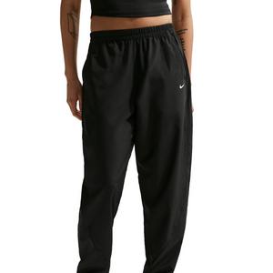Nike Women's One Dri-FIT Mid-Rise Woven Pants -Black